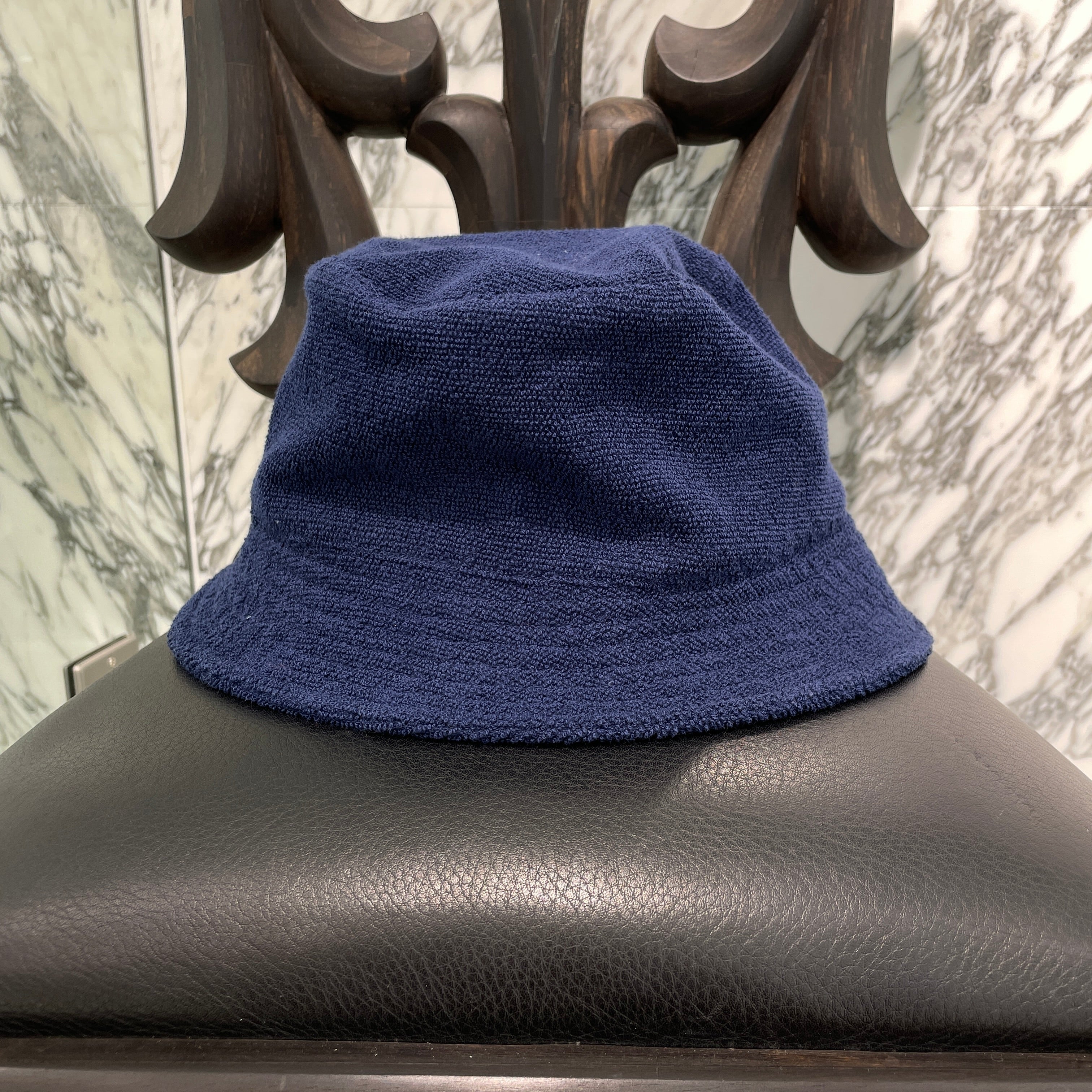 HERMES H Logo Embroidered Pile Bucket Hat Size 57 エルメス Hロゴ刺繍 パイル生地 バケットハット サイズ57