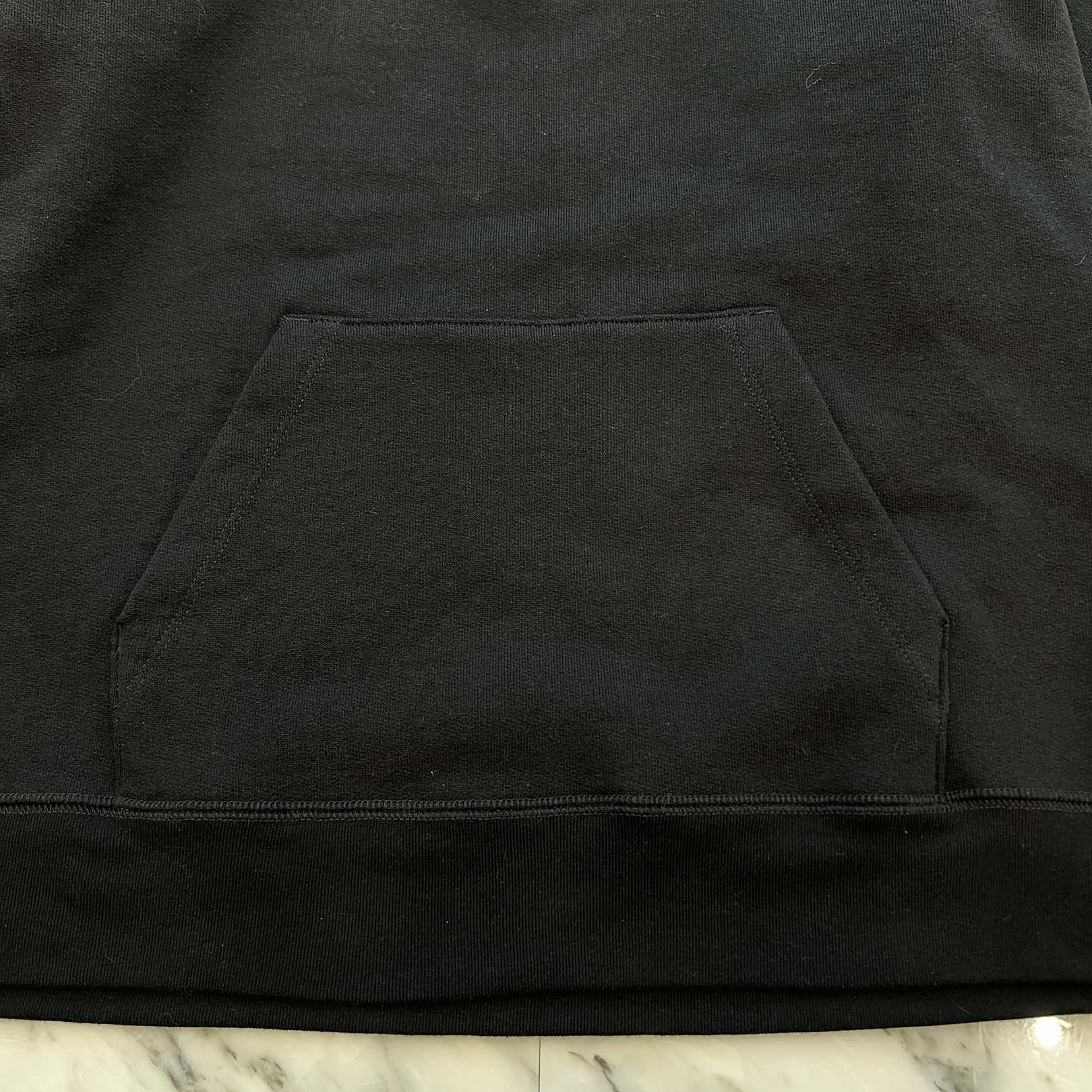 CHROME HEARTS Y NOT Cemetery Cross Leather Patch Half Zip Sweatshirt Size L クロムハーツ ワイノット セメタリークロス レザーパッチ ハーフジップ スウェットシャツ サイズL