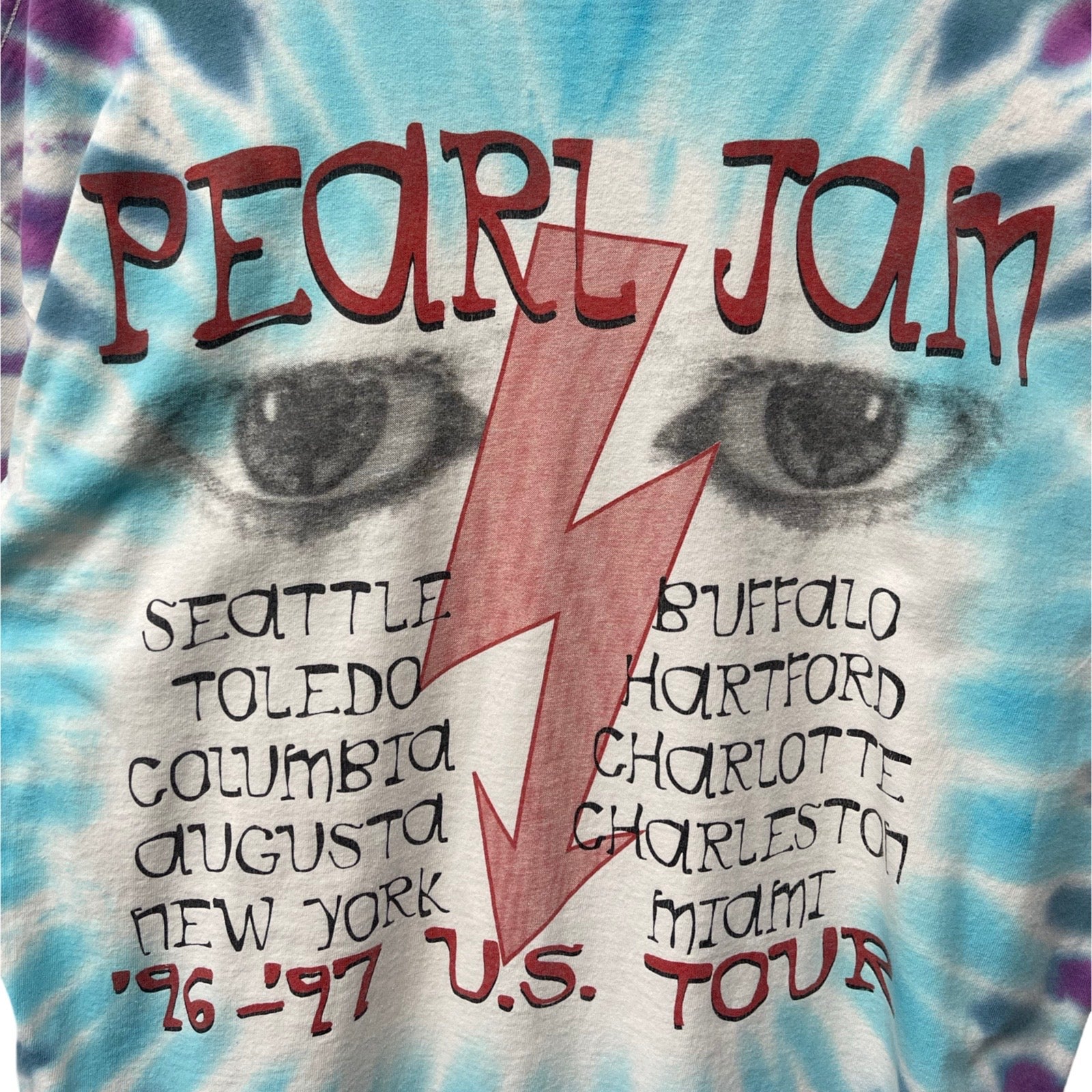 Vintage 90's PEARL JAM No Code '96-'97 U.S.Tour S/S Tee Size XL