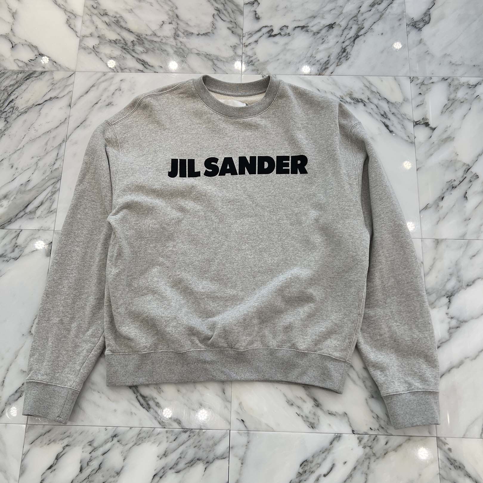 JIL SANDER Front Logo Print Sweatshirt J54GU0003 J20010 Size L ジルサンダー フロントロゴプリント スウェットシャツ サイズL