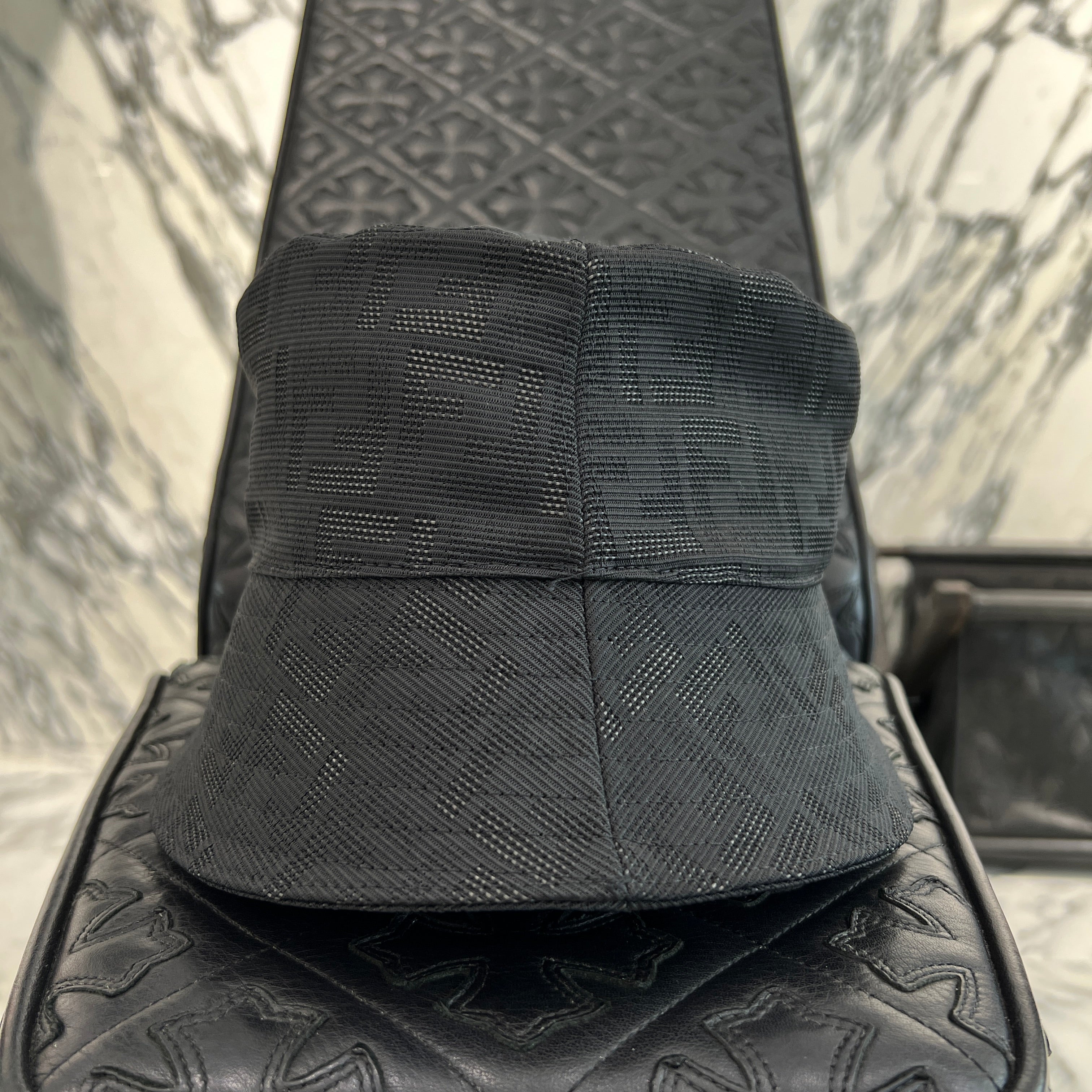 FENDI FF Zucca Pattern Nylon Bucket Hat FXQ801 AIWB L Size S フェンディ FF ズッカ 総柄 ナイロン バケットハット サイズS