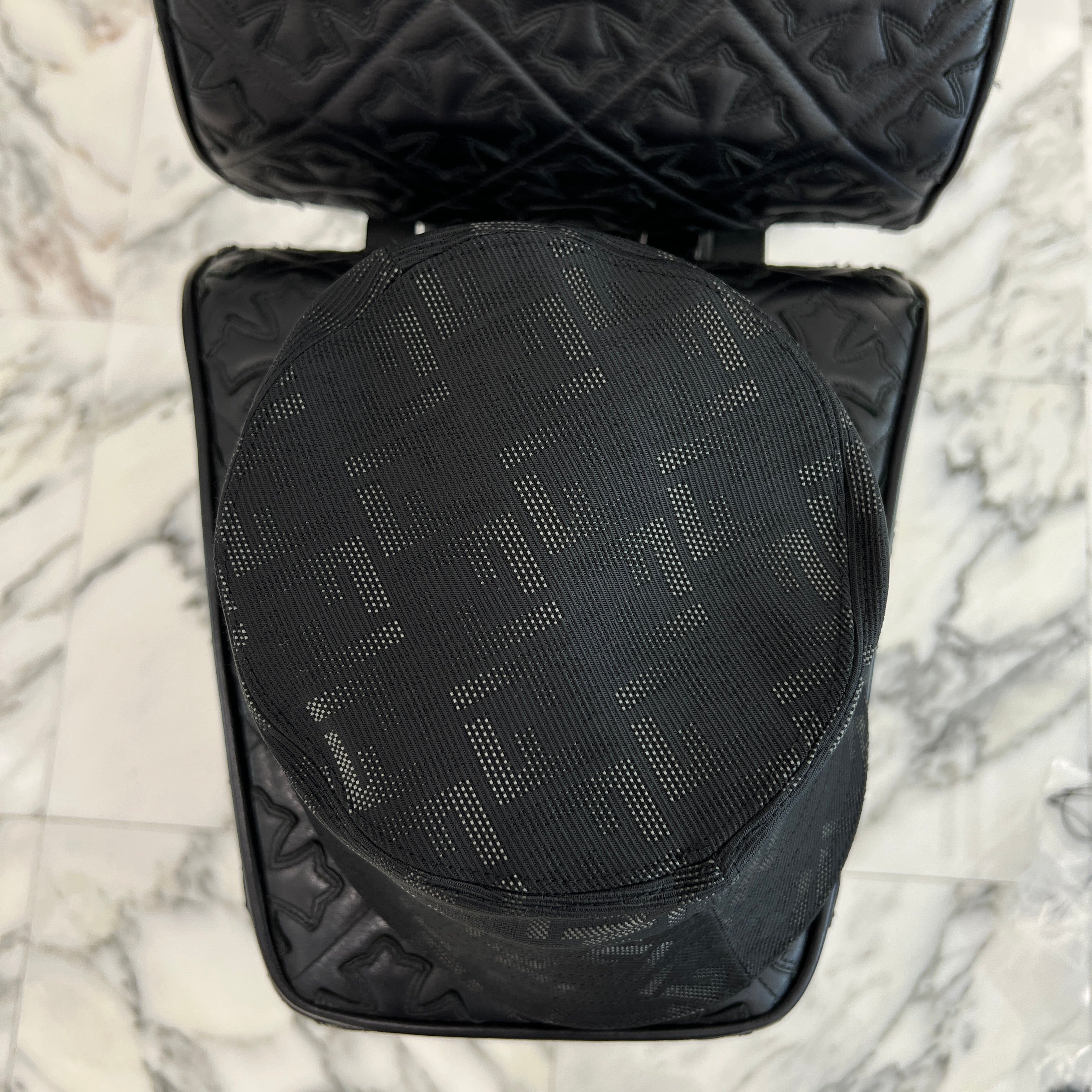 FENDI FF Zucca Pattern Nylon Bucket Hat FXQ801 AIWB L Size S フェンディ FF ズッカ 総柄 ナイロン バケットハット サイズS