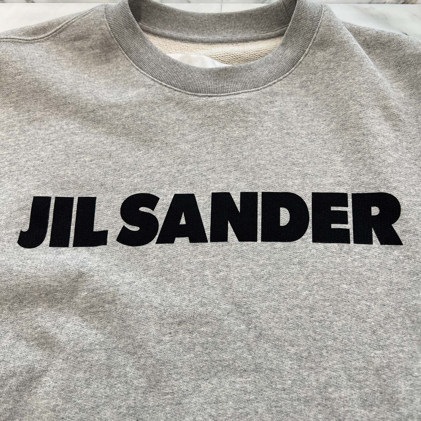 JIL SANDER Front Logo Print Sweatshirt J54GU0003 J20010 Size L ジルサンダー フロントロゴプリント スウェットシャツ サイズL
