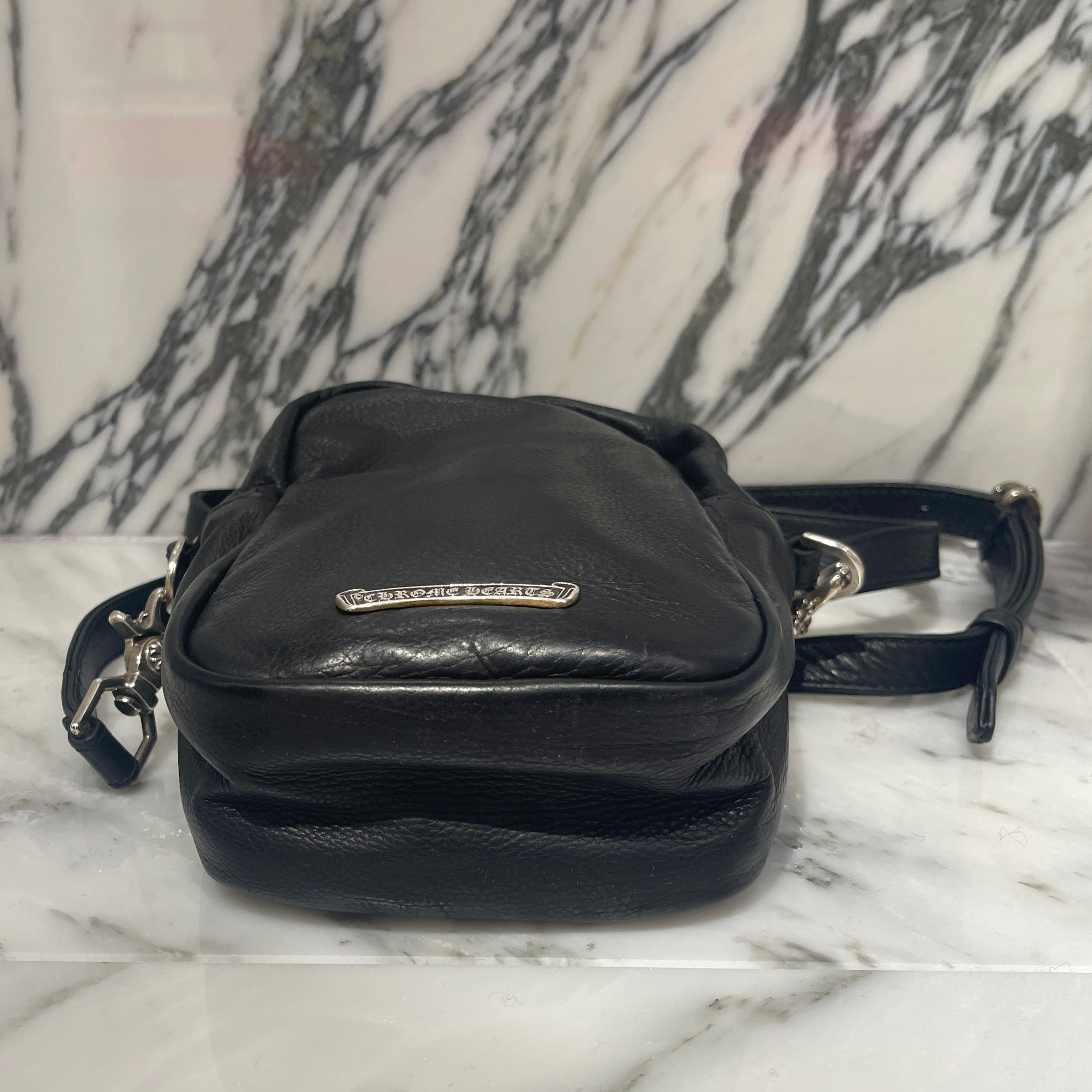 CHROME HEARTS TAKAMINI 3 Cemetery Cross Patch Shoulder Bag クロムハーツ タカミニ 3セメタリークロスパッチ ショルダーバッグ