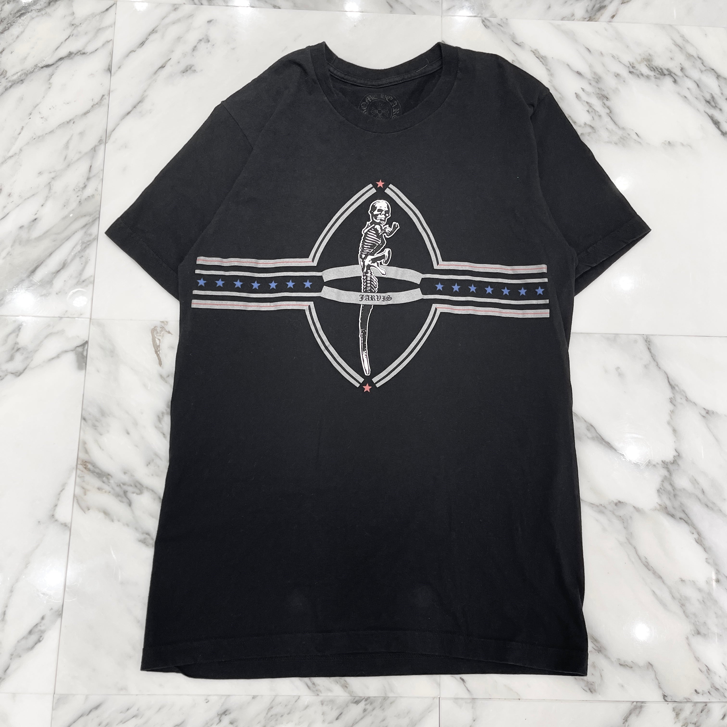 CHROME HEARTS × FOTI JARVIS Skull Print Tee Size M クロムハーツ × フォティ・ジャービス スカルプリント Tシャツ サイズM