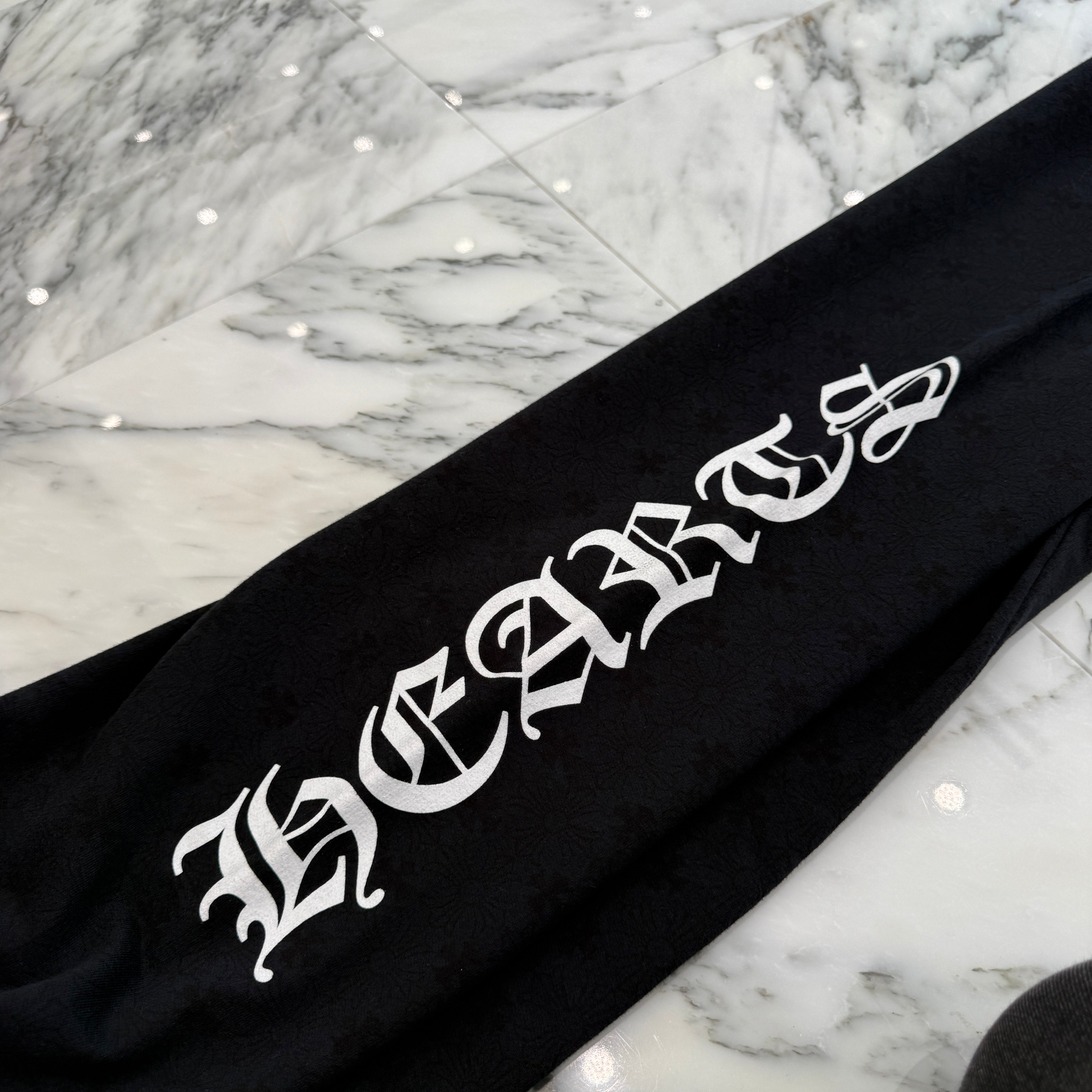 CHROME HEARTS CH Plus Horseshoe Fuck You Logo Sweat Long Pants Size L クロムハーツ CHプラス総柄 サイドロゴ ファックユー スウェットロングパンツ サイズL