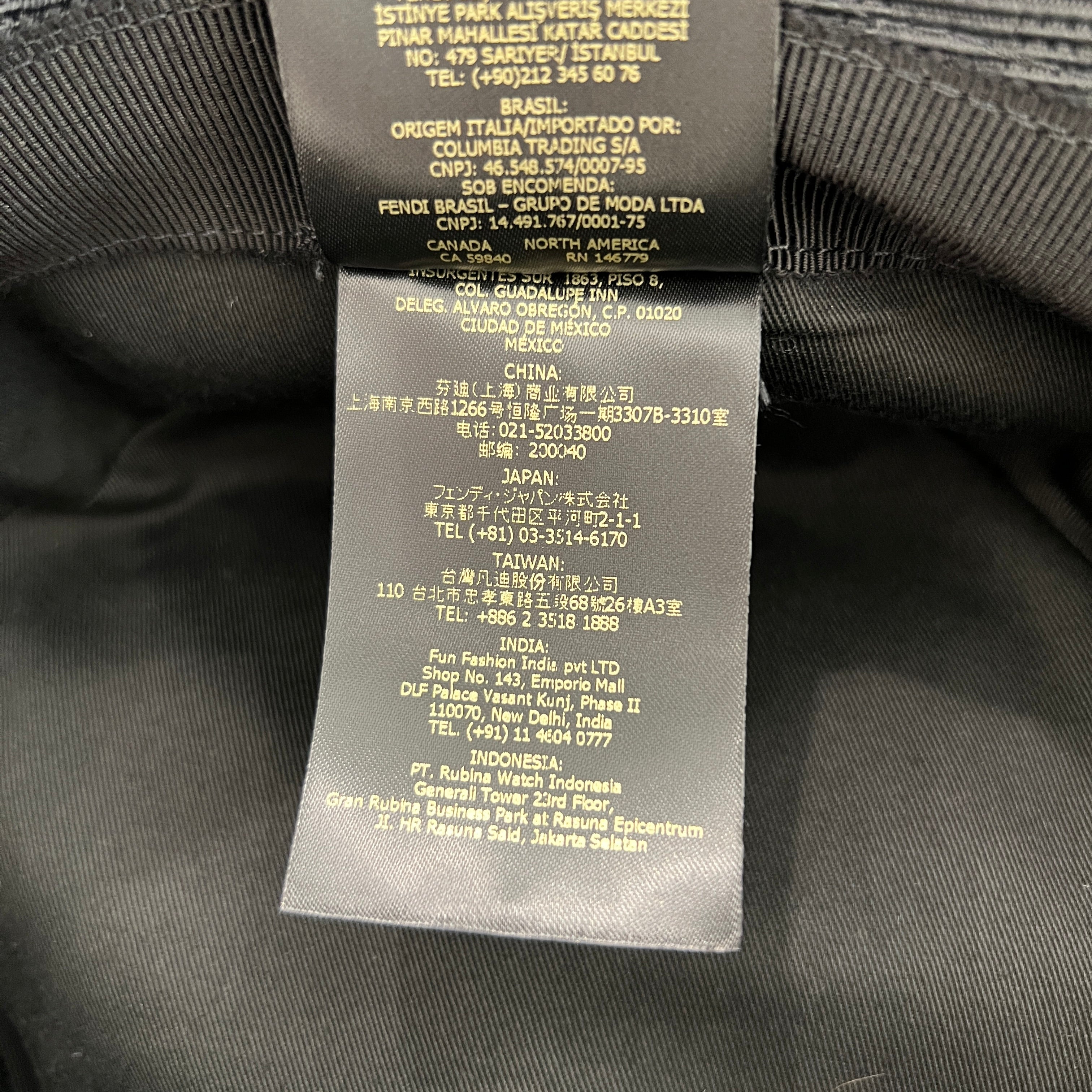 FENDI FF Zucca Pattern Nylon Bucket Hat FXQ801 AIWB L Size S フェンディ FF ズッカ 総柄 ナイロン バケットハット サイズS