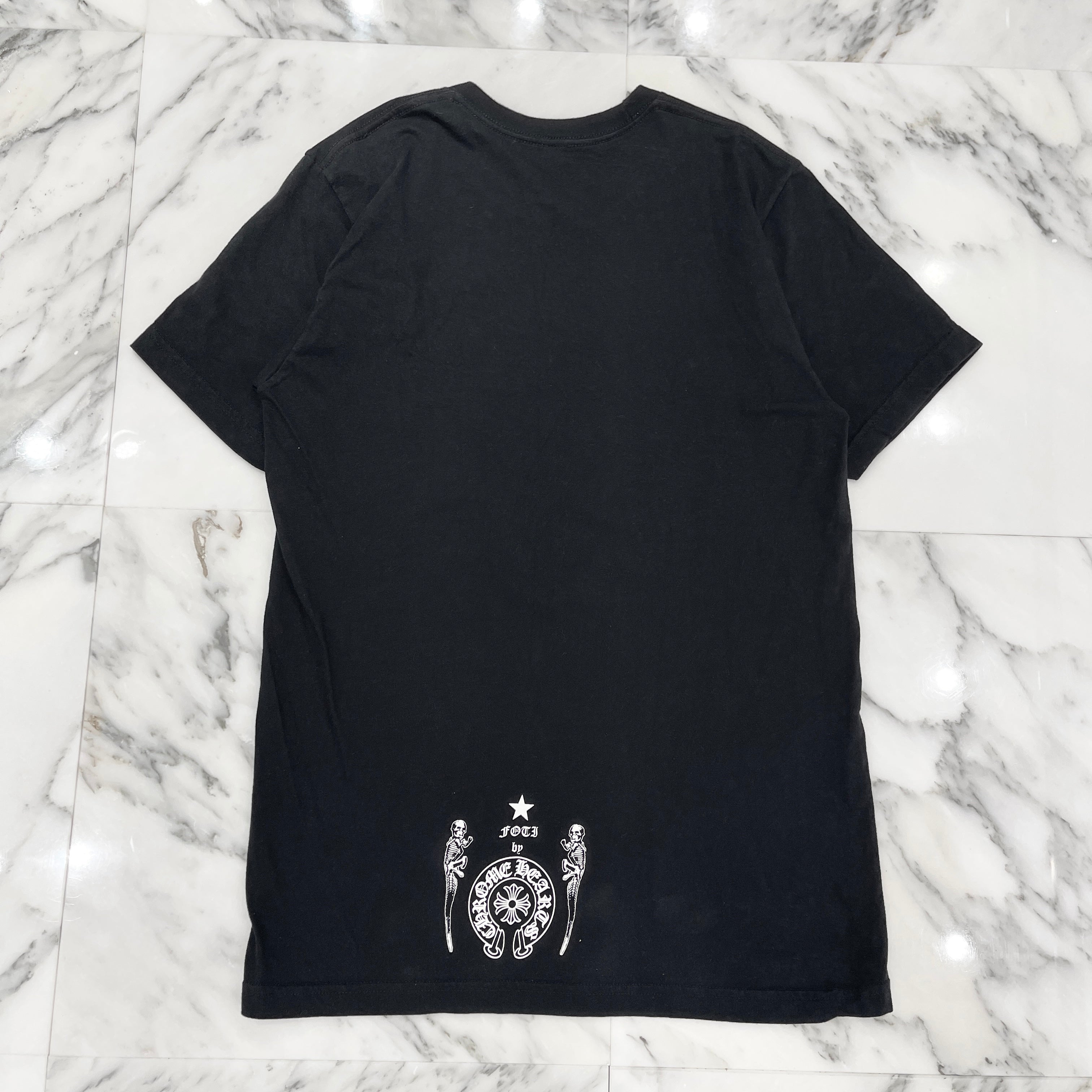 CHROME HEARTS × FOTI JARVIS Skull Print Tee Size M クロムハーツ × フォティ・ジャービス スカルプリント Tシャツ サイズM