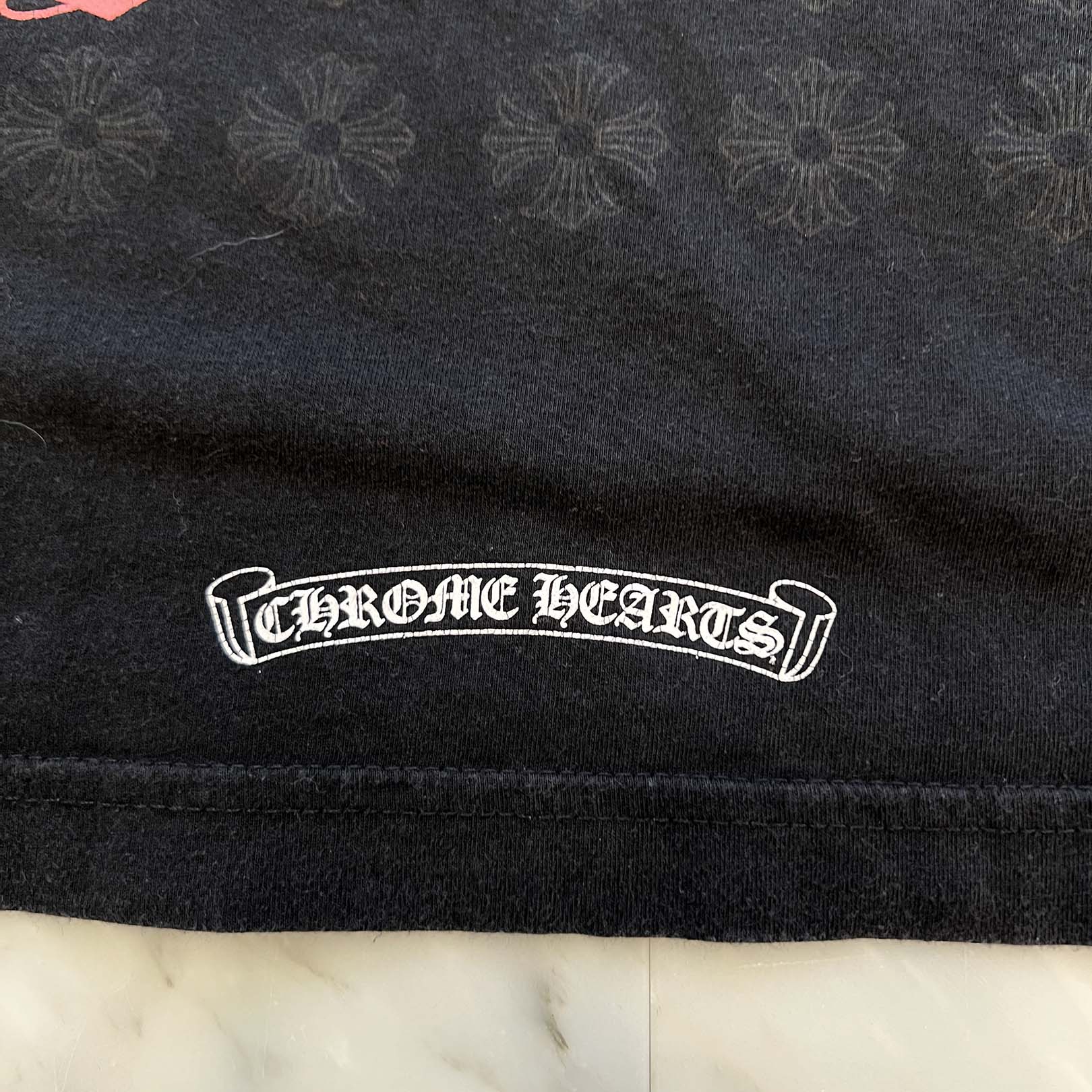 CHROME HEARTS Fuck You Vertical Logo Print Tee Size M クロムハーツ ファックユー ヴァーティカルロゴ プリント Tシャツ サイズM