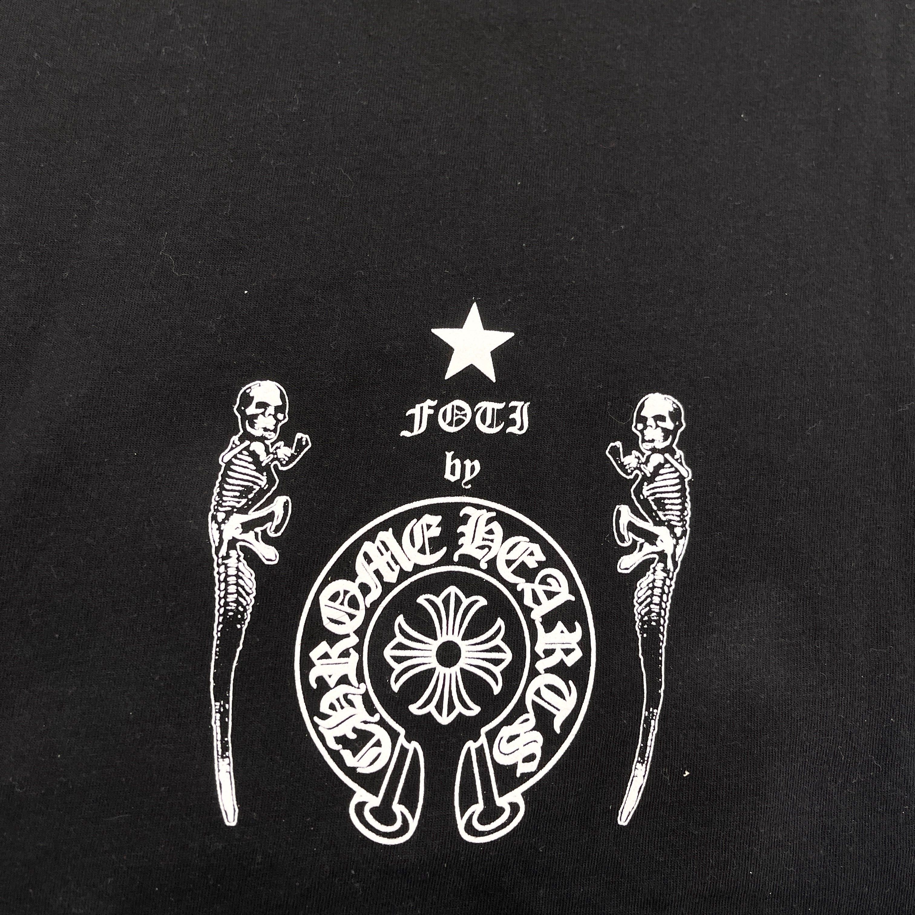 CHROME HEARTS × FOTI JARVIS Skull Print Tee Size M クロムハーツ × フォティ・ジャービス スカルプリント Tシャツ サイズM