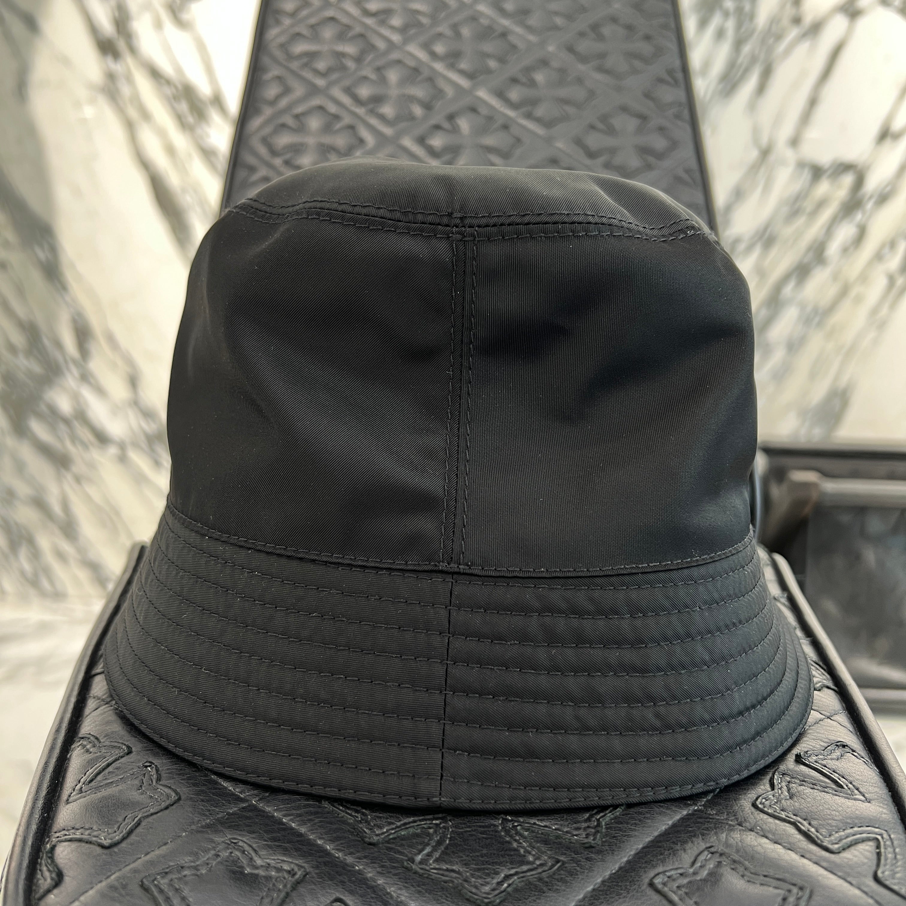 PRADA 2023SS Logo Embroidery Re-Nylon Bucket Hat 2HC137 2CZQ F0967 Size XL プラダ ロゴ刺繍 リナイロン バケットハット サイズXL