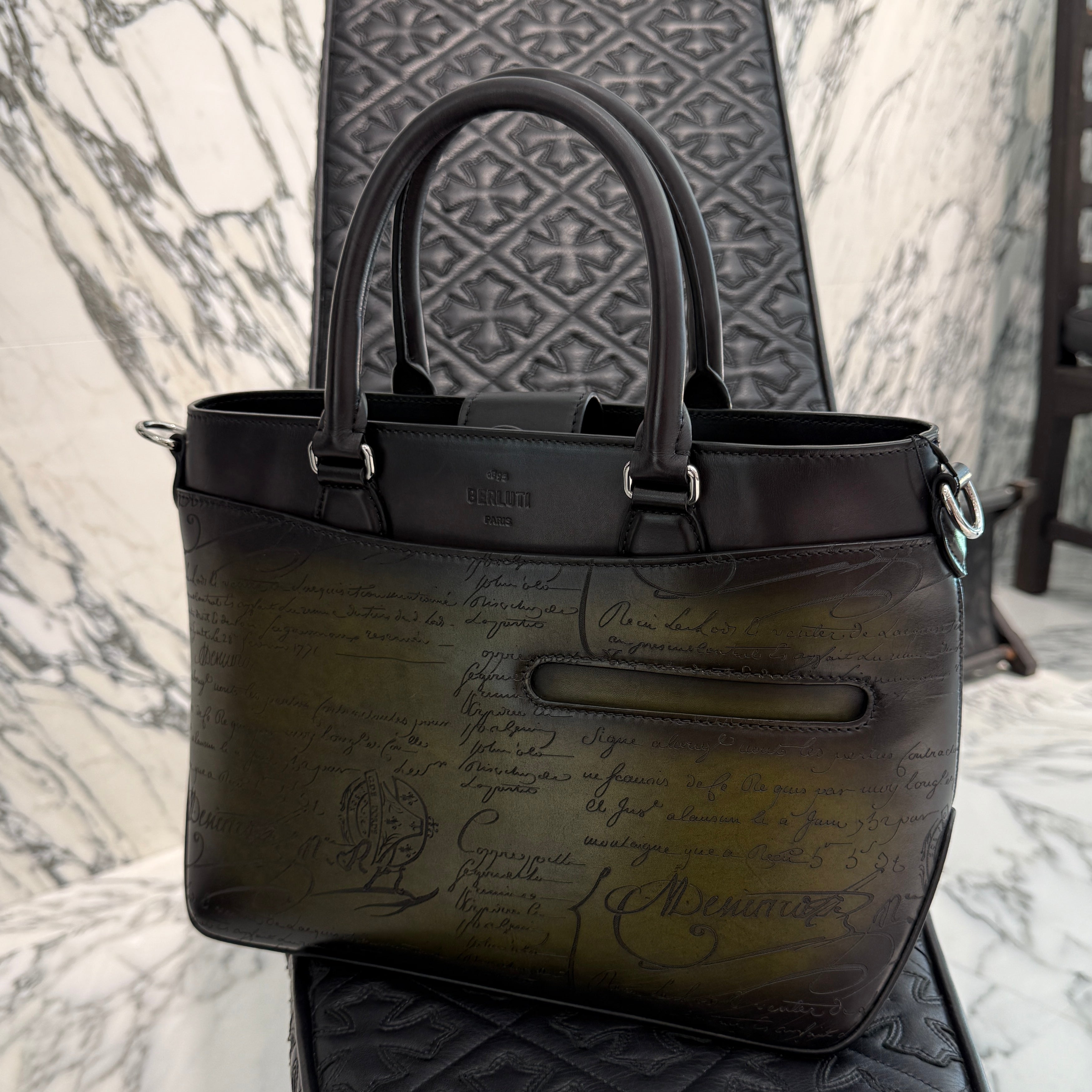 BERLUTI Toujours XS Gradiant Scritto Leather Tote Bag TOUJOURS_XS_GRADIANT-V2 ベルルッティ トゥジュールXS グラディアント スクリットレザー トートバッグ