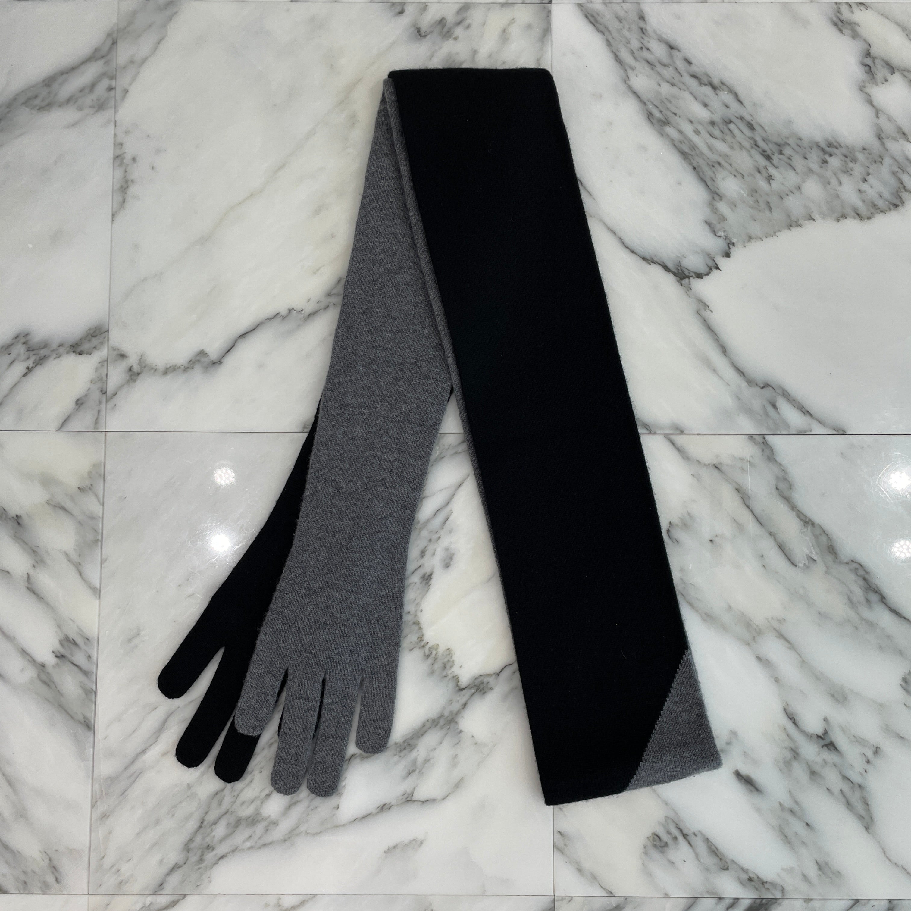 LOEWE Cashmere Bill Logo Print Muffler ロエベ カシミヤ 手形 ロゴプリント マフラー