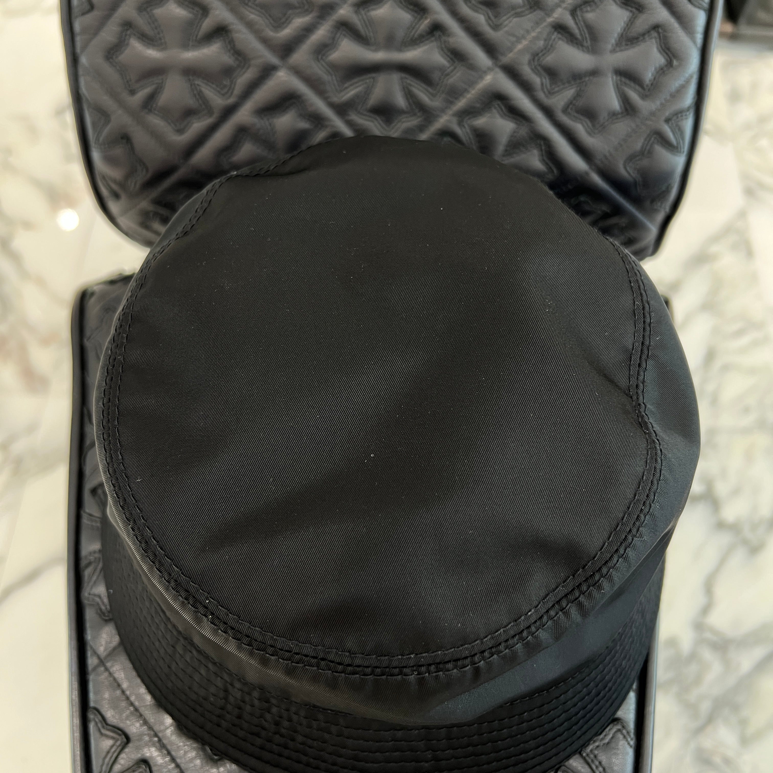 PRADA 2023SS Logo Embroidery Re-Nylon Bucket Hat 2HC137 2CZQ F0967 Size XL プラダ ロゴ刺繍 リナイロン バケットハット サイズXL