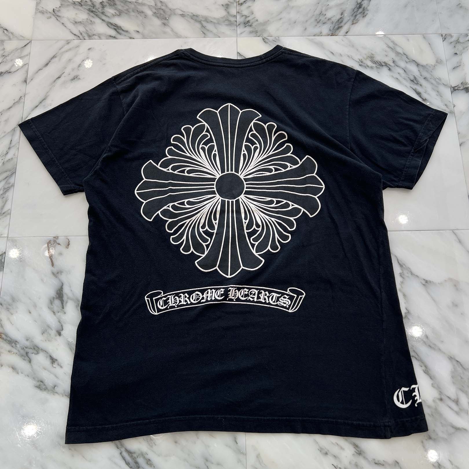 CHROME HEARTS Back Scroll CH Plus Tee Size L クロムハーツ バックスクロール CHプラス Tシャツ サイズL