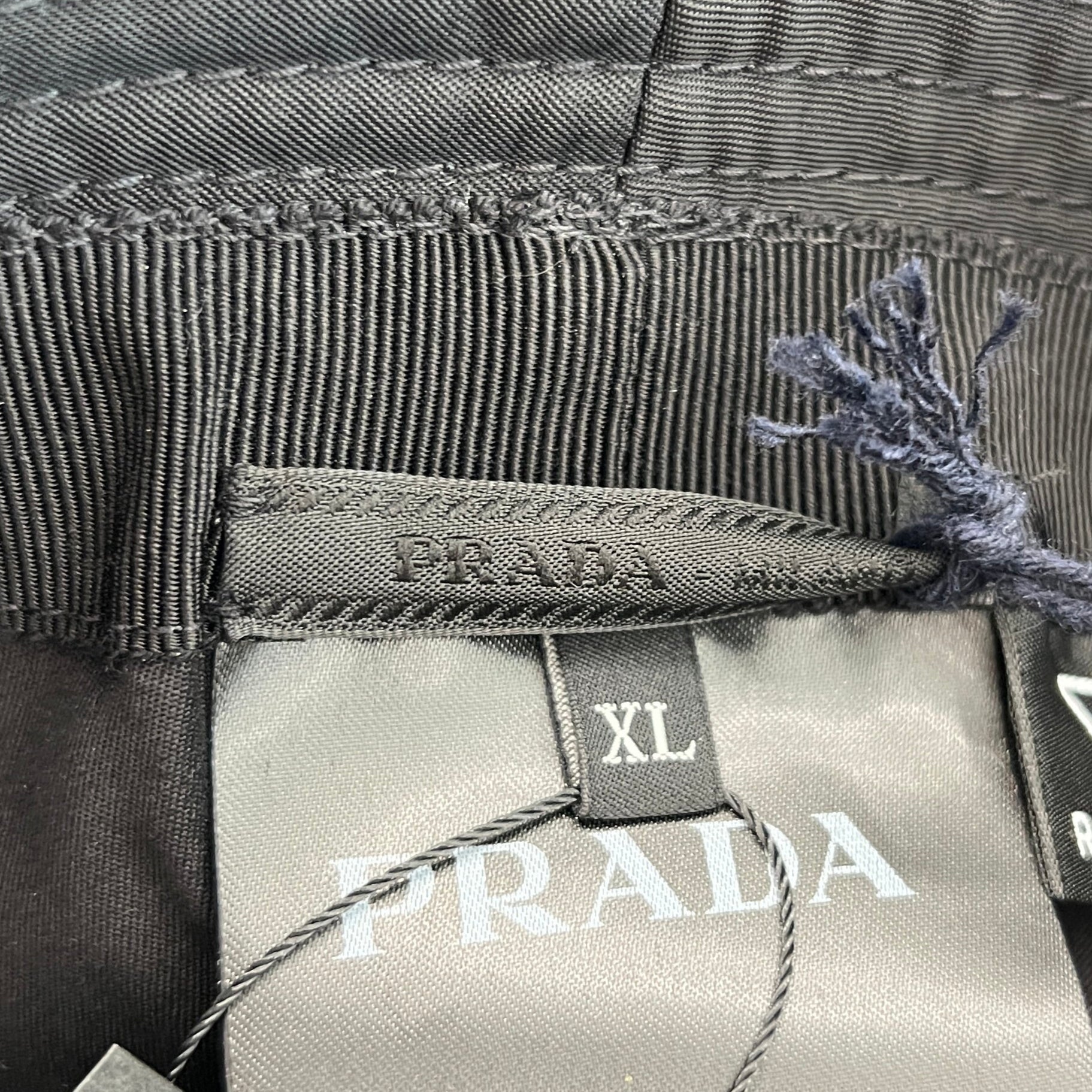 PRADA 2023SS Logo Embroidery Re-Nylon Bucket Hat 2HC137 2CZQ F0967 Size XL プラダ ロゴ刺繍 リナイロン バケットハット サイズXL