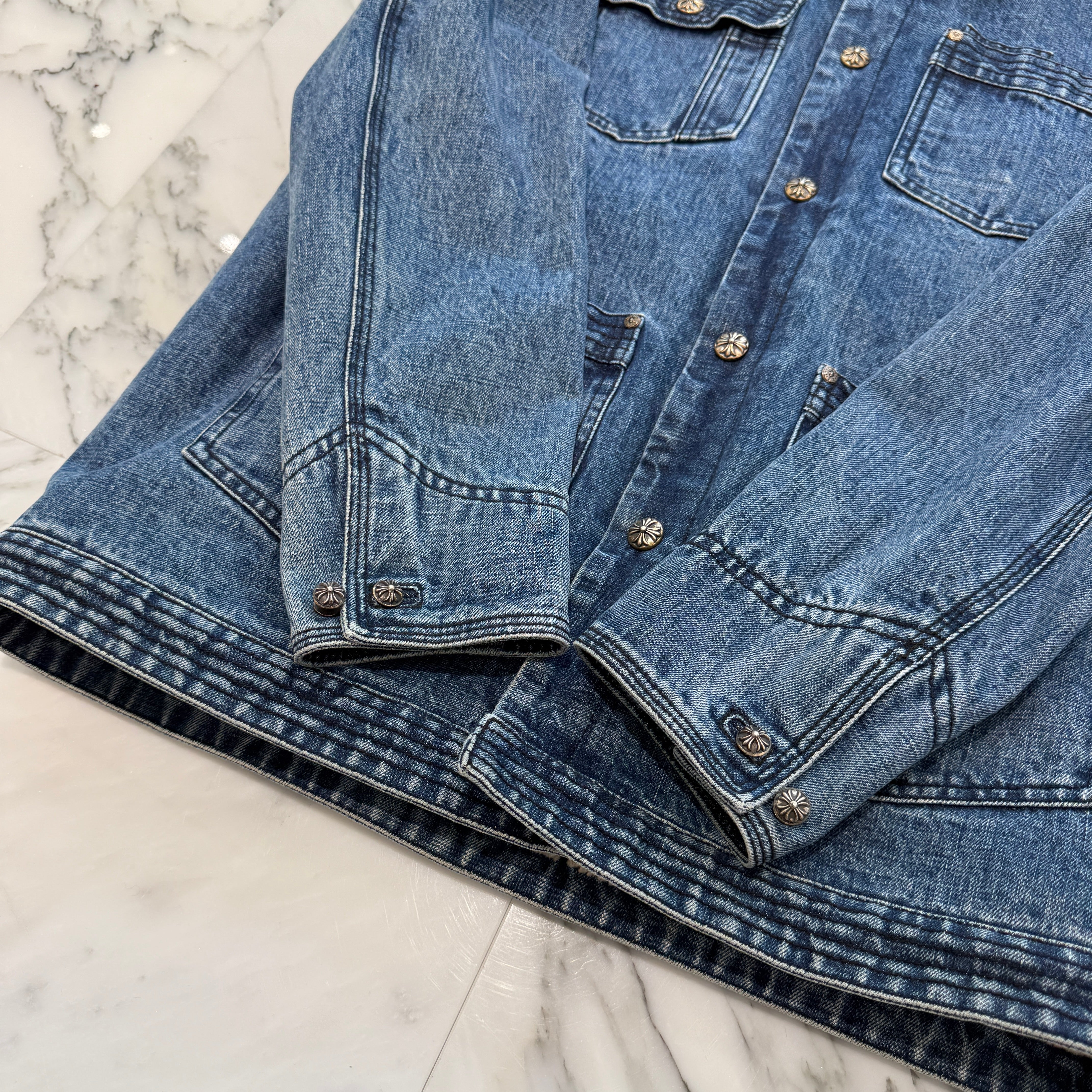 CHROME HEARTS SOAP ON A ROPE Denim Jacket Size L クロムハーツ ソープオンアロープ デニムジャケット サイズL