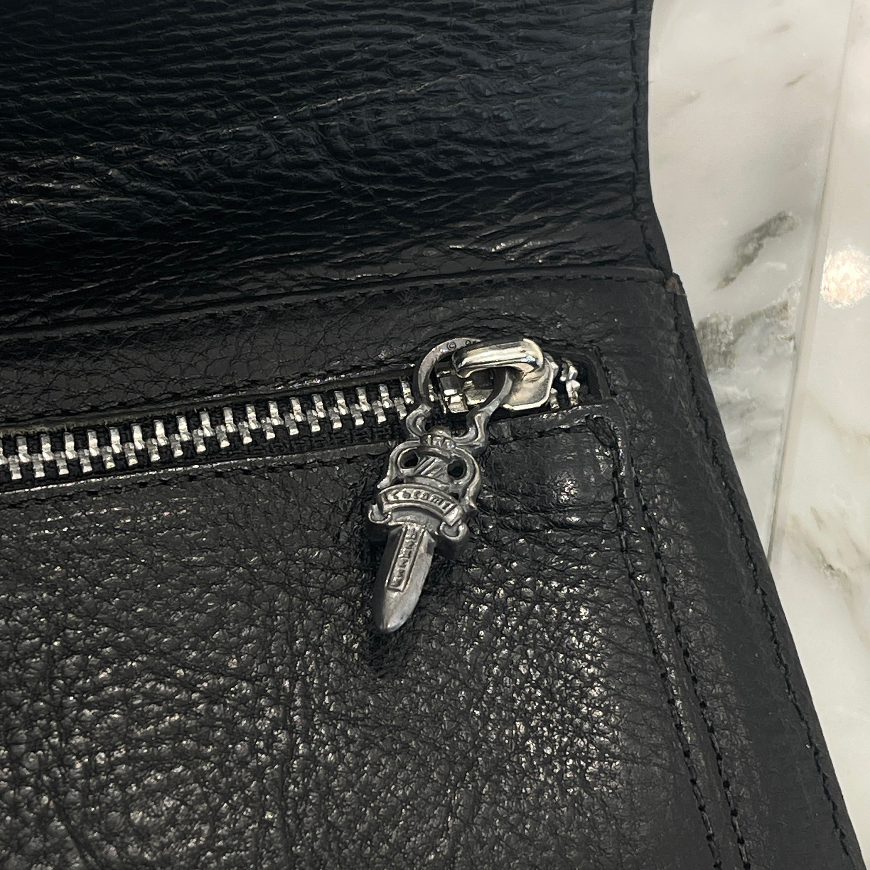 CHROME HEARTS Quilted Wave Cross Wallet クロムハーツ キルティング ウェーブ クロス ウォレット