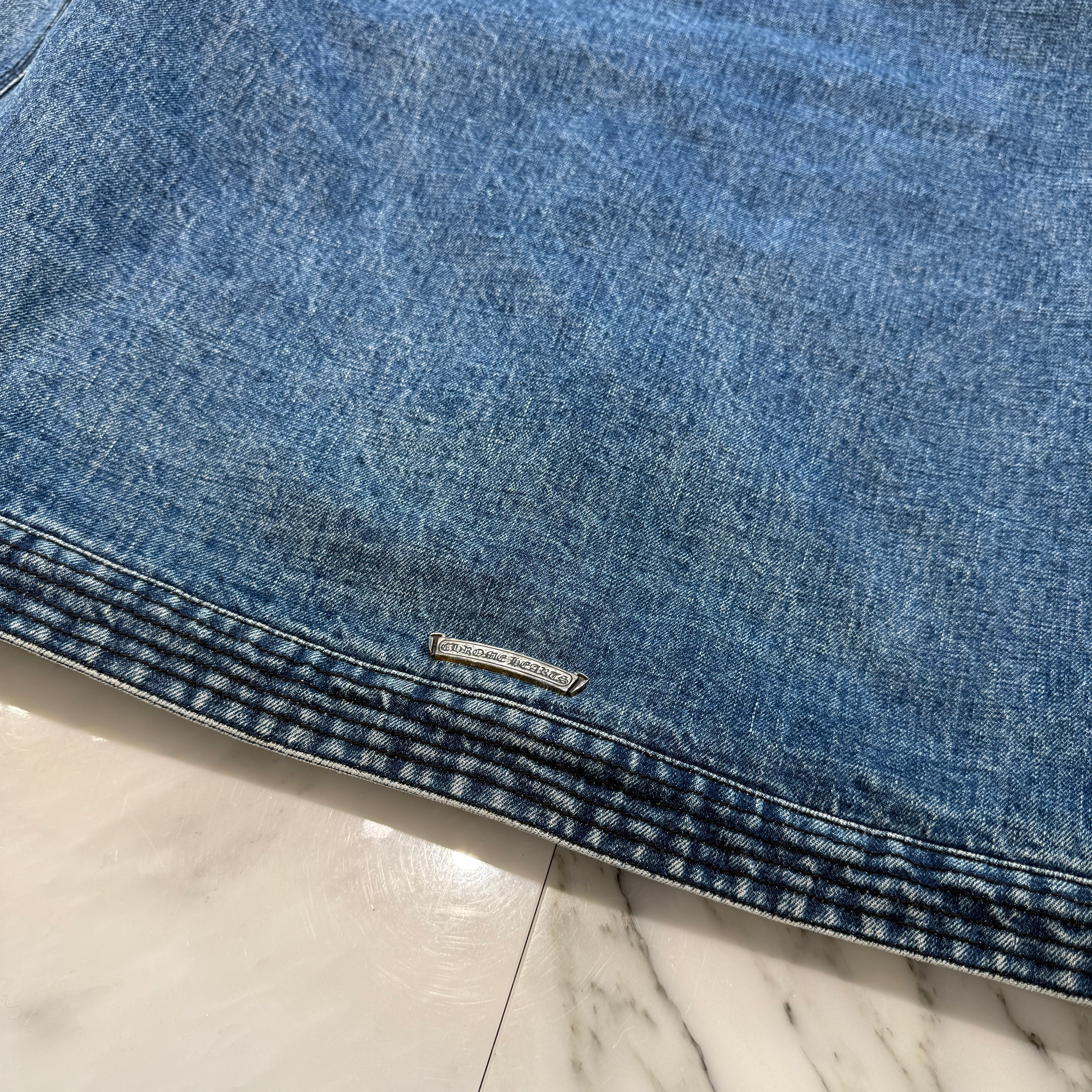CHROME HEARTS SOAP ON A ROPE Denim Jacket Size L クロムハーツ