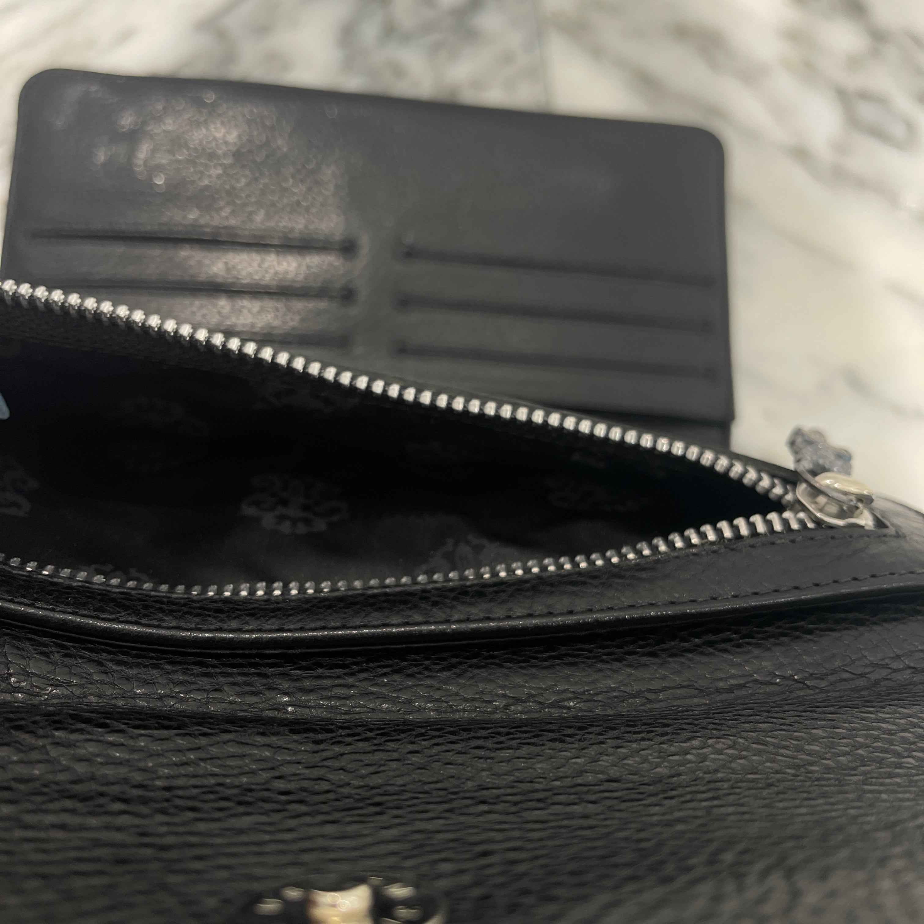 CHROME HEARTS Quilted Wave Cross Wallet クロムハーツ キルティング ウェーブ クロス ウォレット