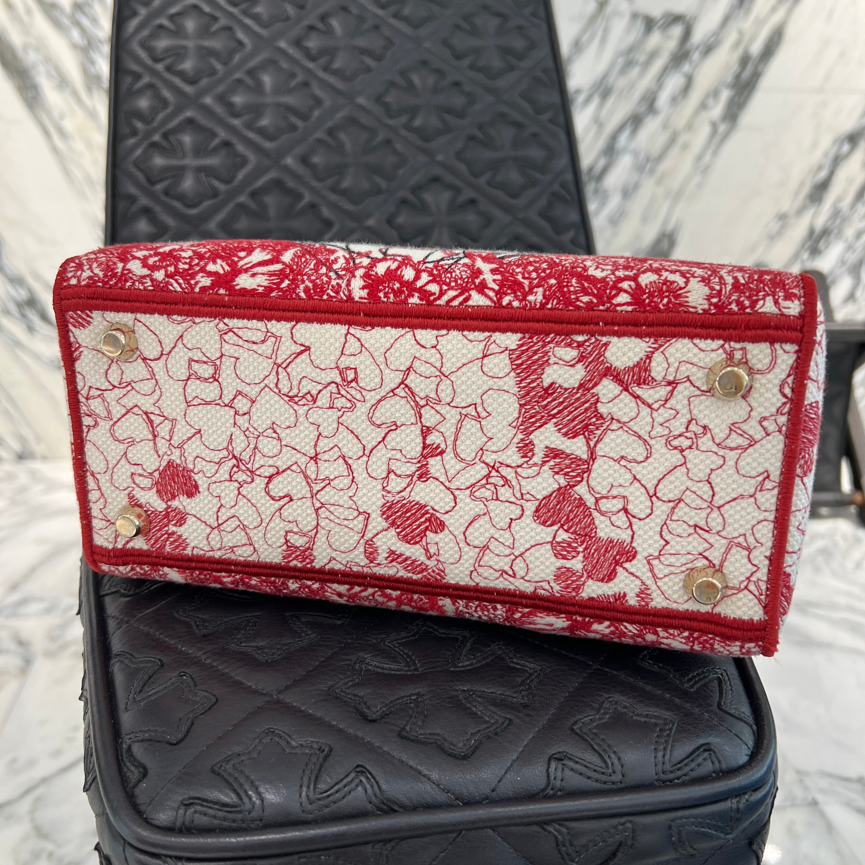 DIOR 2021AW Christian Dior LADY D-Lite Medium Raoyaume d'Amour 2WAY Bag ディオール クリスチャン・ディオール レディ ディーライト ミディアム Raoyaume d'Amour 2ウェイ バッグ