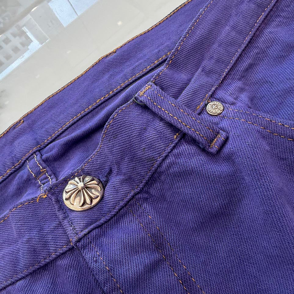 CHROME HEARTS Levi's Body VNTG Purple Cotton Pants Size 36 クロムハーツ リーバイスボディ ヴィンテージ パープル コットンパンツ サイズ36