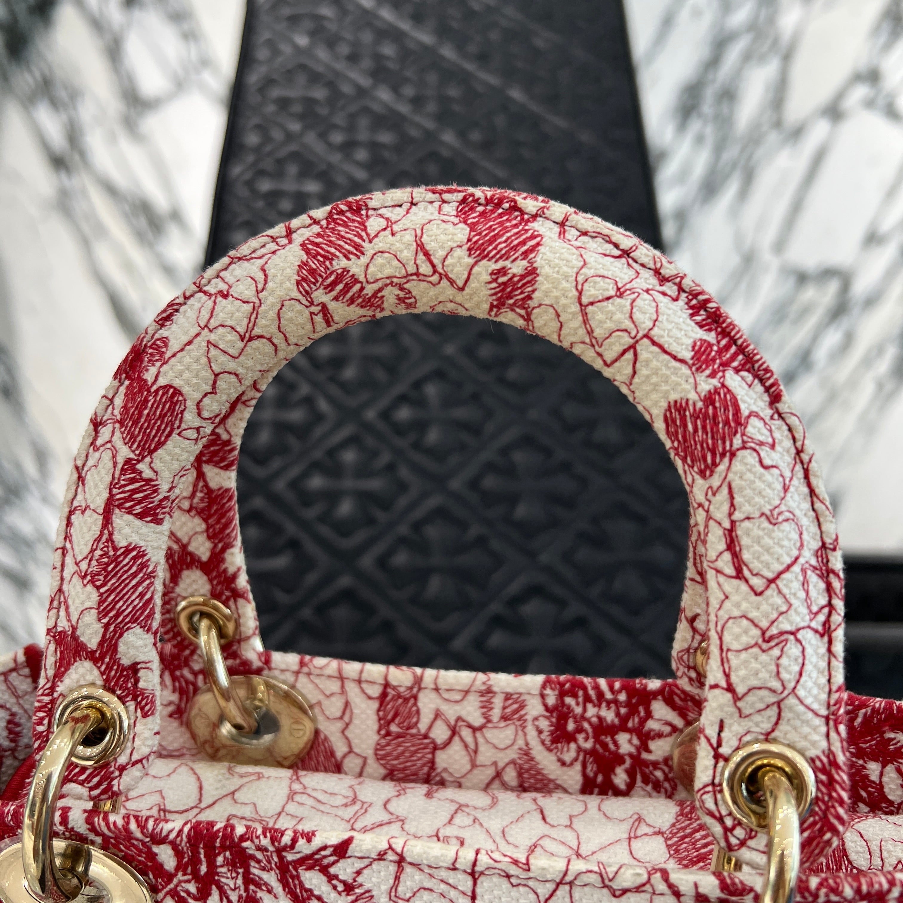 DIOR 2021AW Christian Dior LADY D-Lite Medium Raoyaume d'Amour 2WAY Bag ディオール クリスチャン・ディオール レディ ディーライト ミディアム Raoyaume d'Amour 2ウェイ バッグ