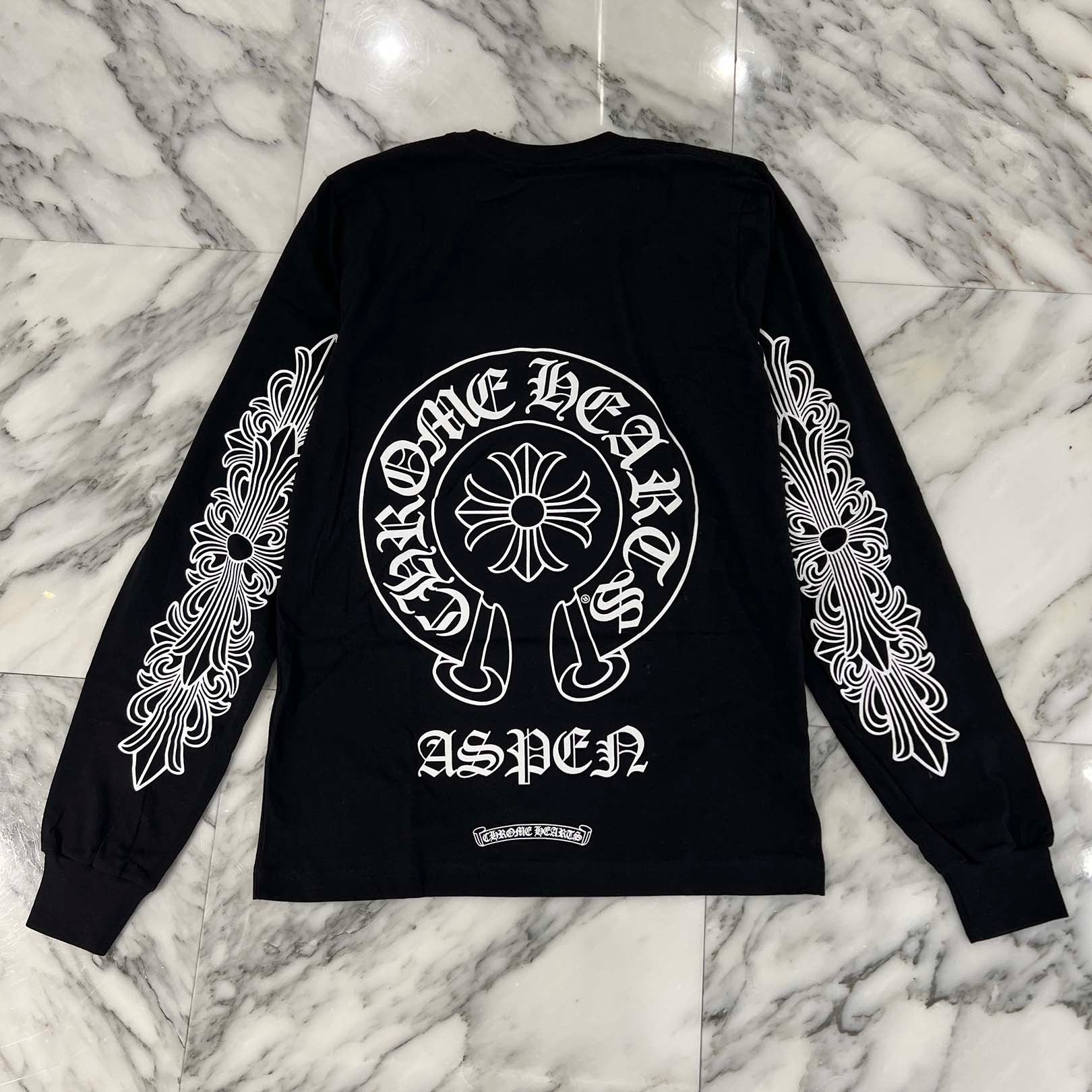CHROME HEARTS ASPEN Limited Horseshoe Long Sleeve Tee Size S クロムハーツ アスペン限定 ホースシュー ロングスリーブTシャツ サイズS