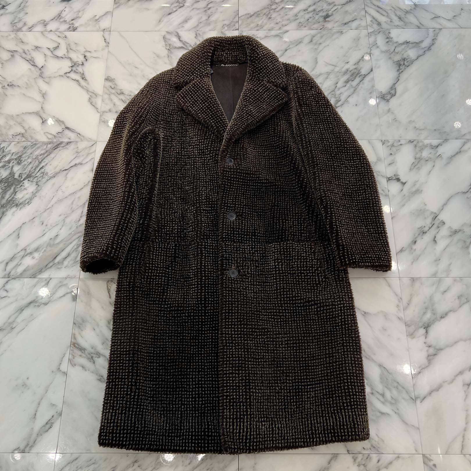 LOUIS VUITTON 3B Mouton Long Coat HDL60E Size 44 ルイヴィトン 3B ムートンロングコート サイズ44
