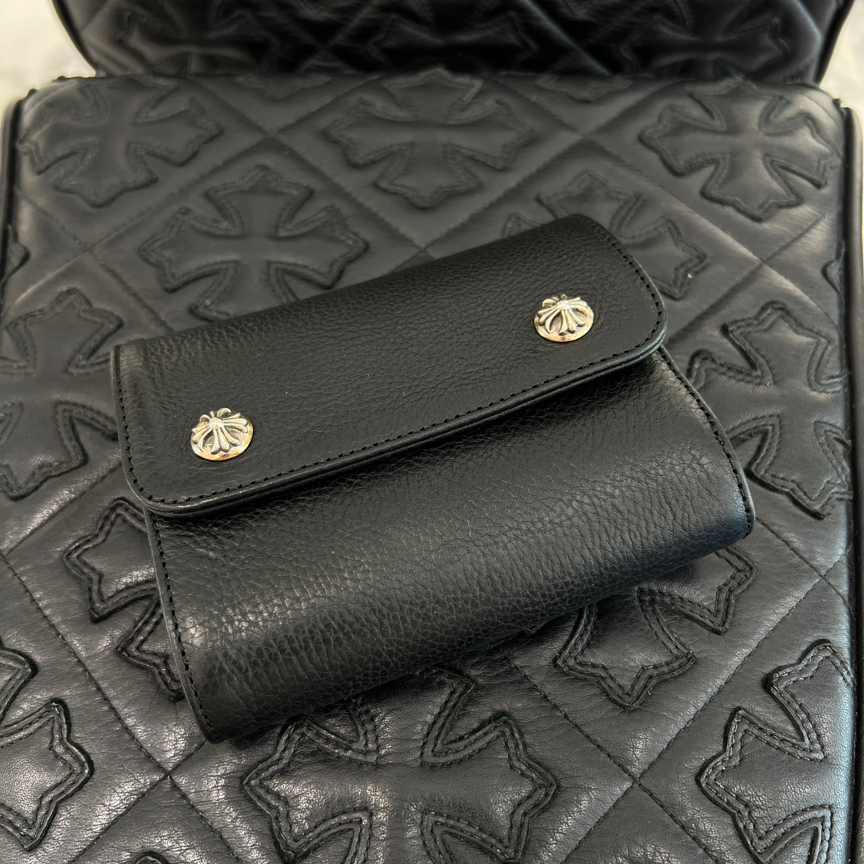 CHROME HEARTS Wave Mini Cross Ball Wallet クロムハーツ ウェーブ ミニ クロスボール ウォレット