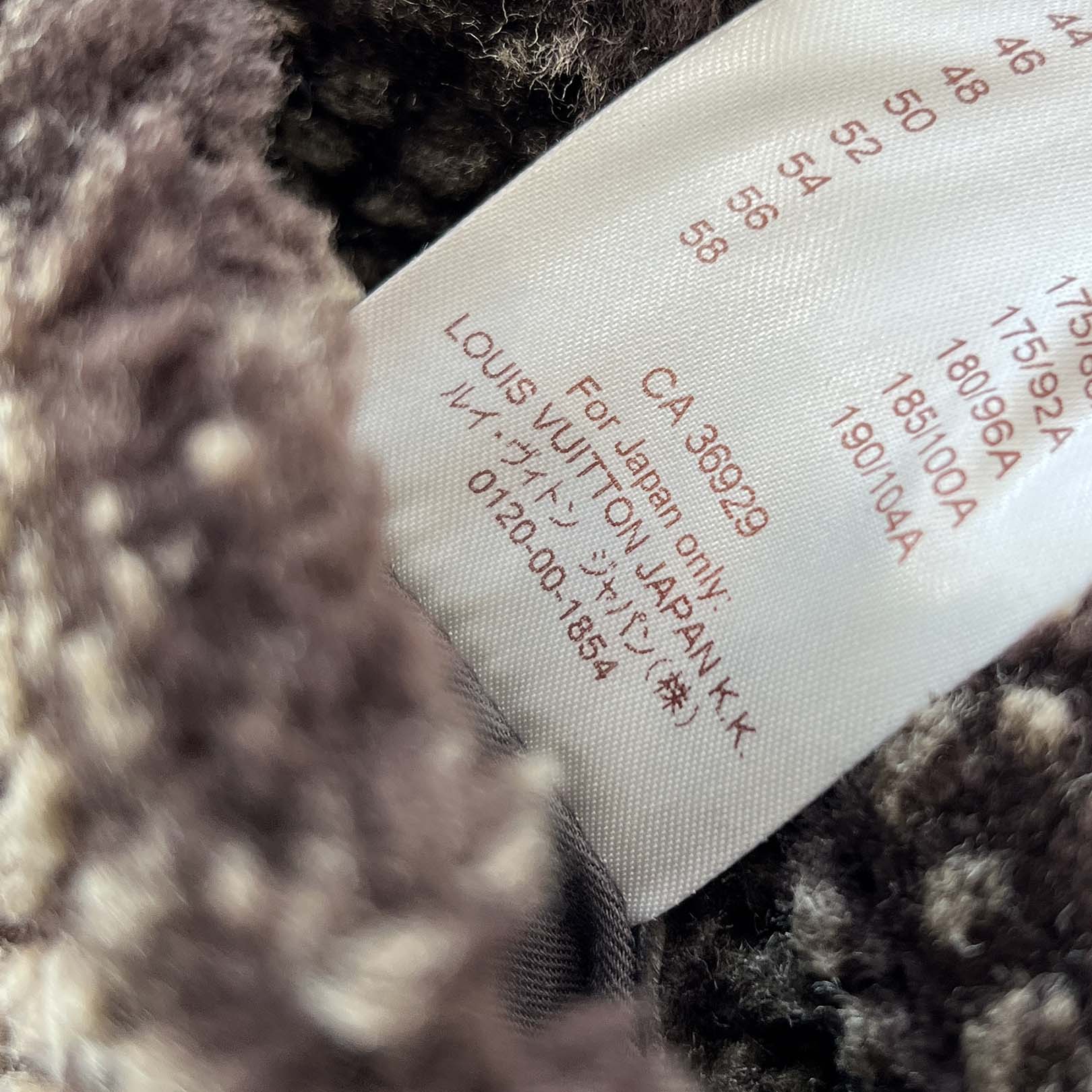 LOUIS VUITTON 3B Mouton Long Coat HDL60E Size 44 ルイヴィトン 3B ムートンロングコート サイズ44