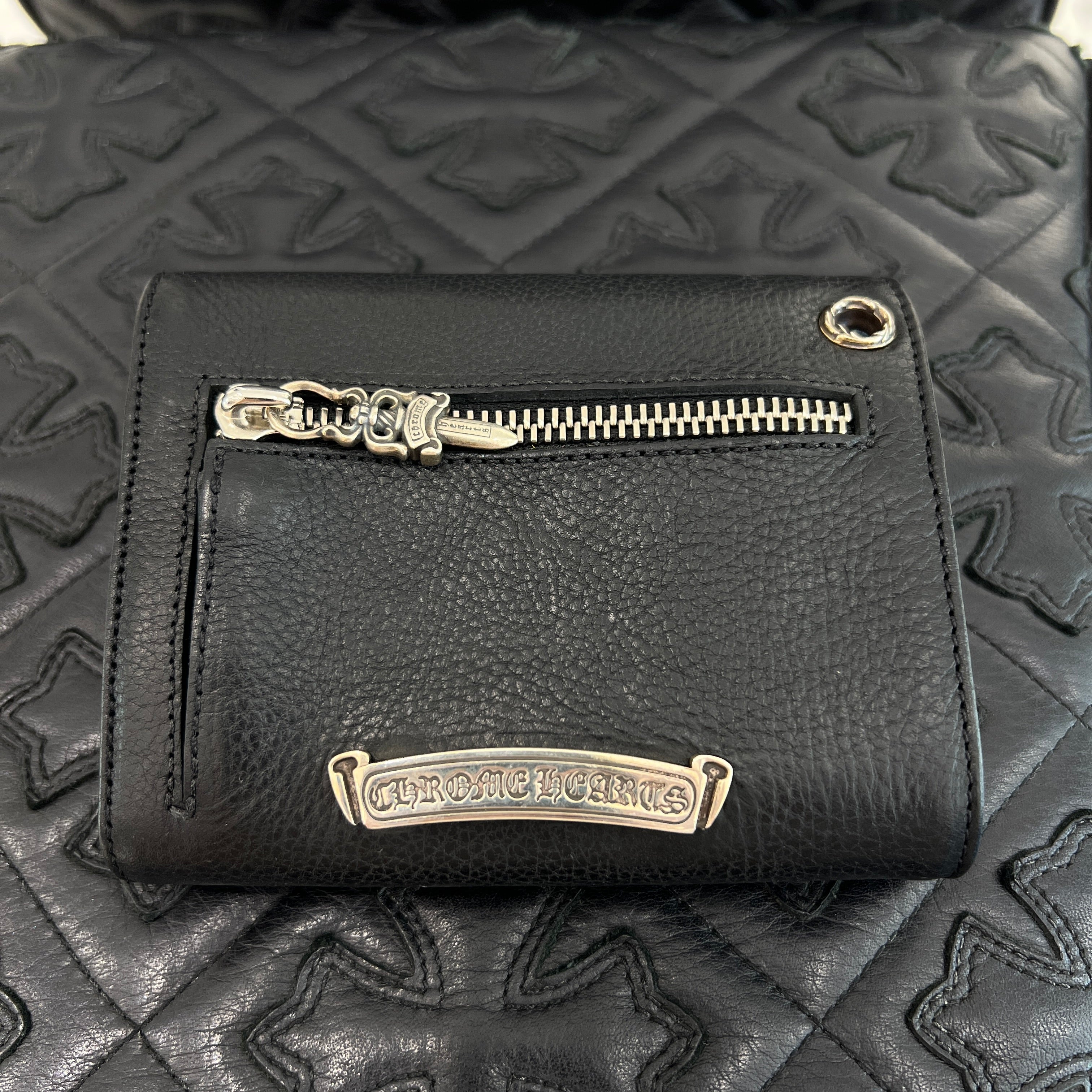 CHROME HEARTS Wave Mini Cross Ball Wallet クロムハーツ ウェーブ ミニ クロスボール ウォレット