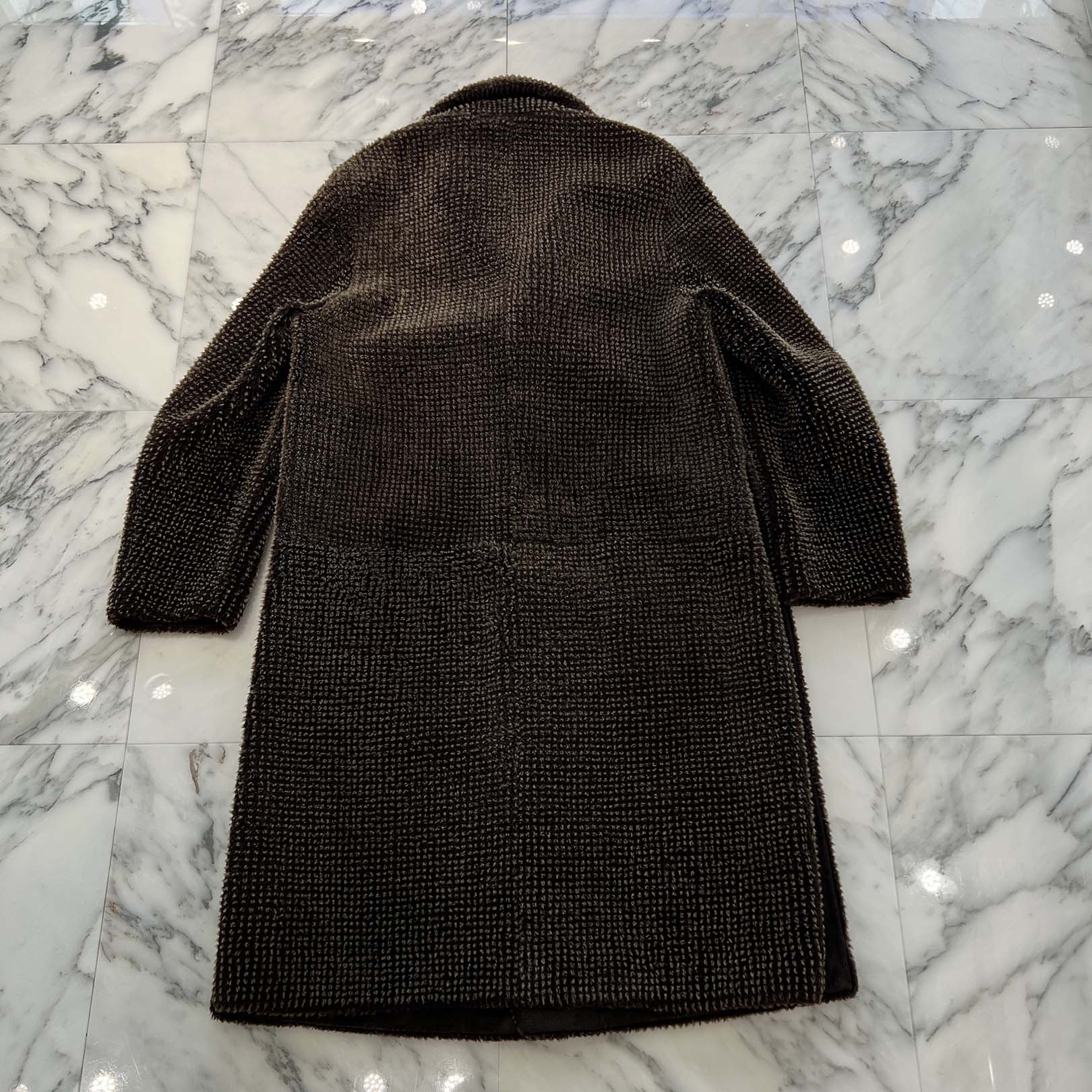 LOUIS VUITTON 3B Mouton Long Coat HDL60E Size 44 ルイヴィトン 3B ムートンロングコート サイズ44