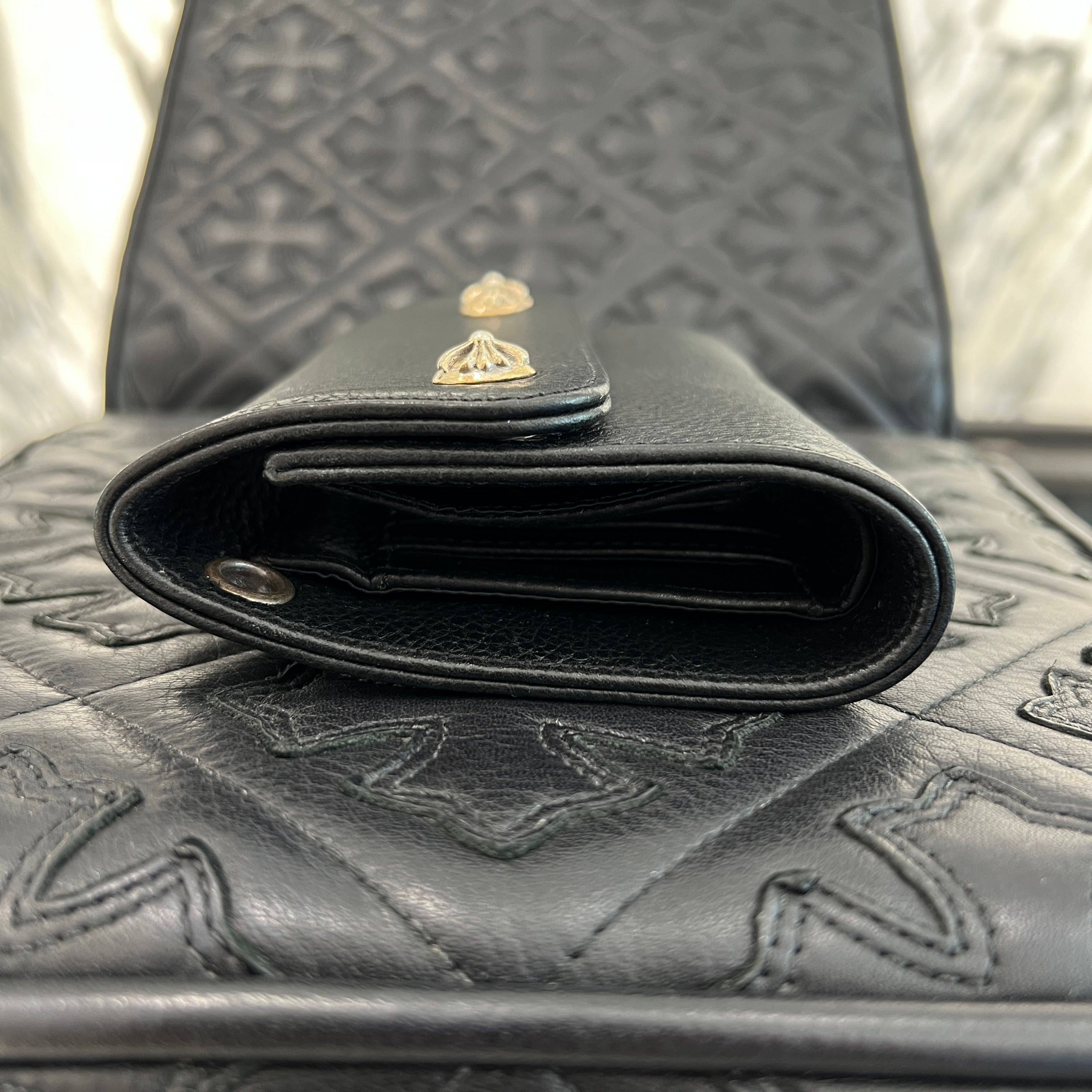 CHROME HEARTS Wave Mini Cross Ball Wallet クロムハーツ ウェーブ ミニ クロスボール ウォレット