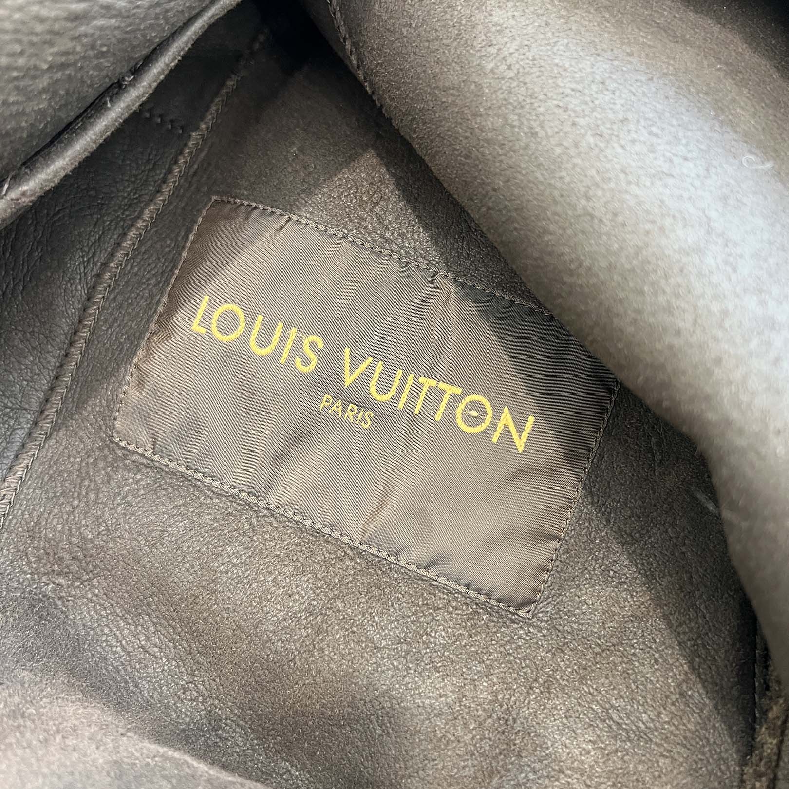 LOUIS VUITTON 3B Mouton Long Coat HDL60E Size 44 ルイヴィトン 3B ムートンロングコート サイズ44
