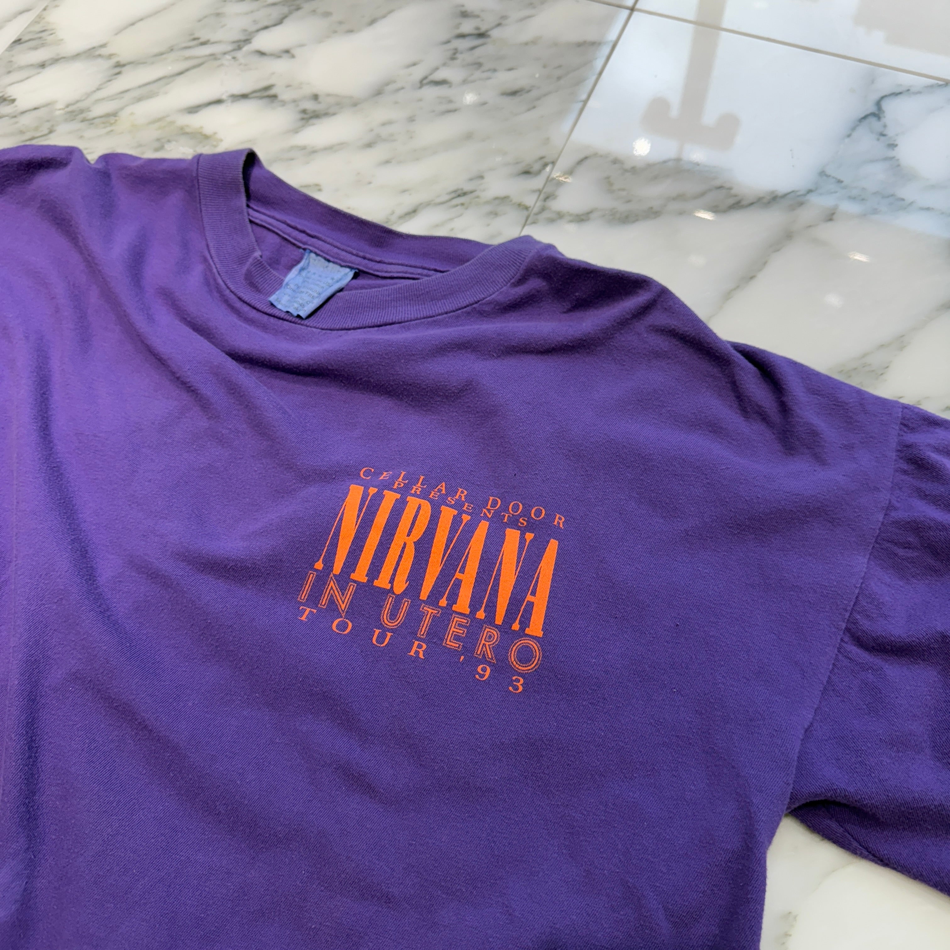 Vintage 90's Nirvana "NIRVANA IN UTERO TOUR 93" S/S Tee Size ONESIZE ヴィンテージ 90's ニルヴァーナ "ニルヴァーナ イン ユーテロ" Tシャツ サイズONESIZE