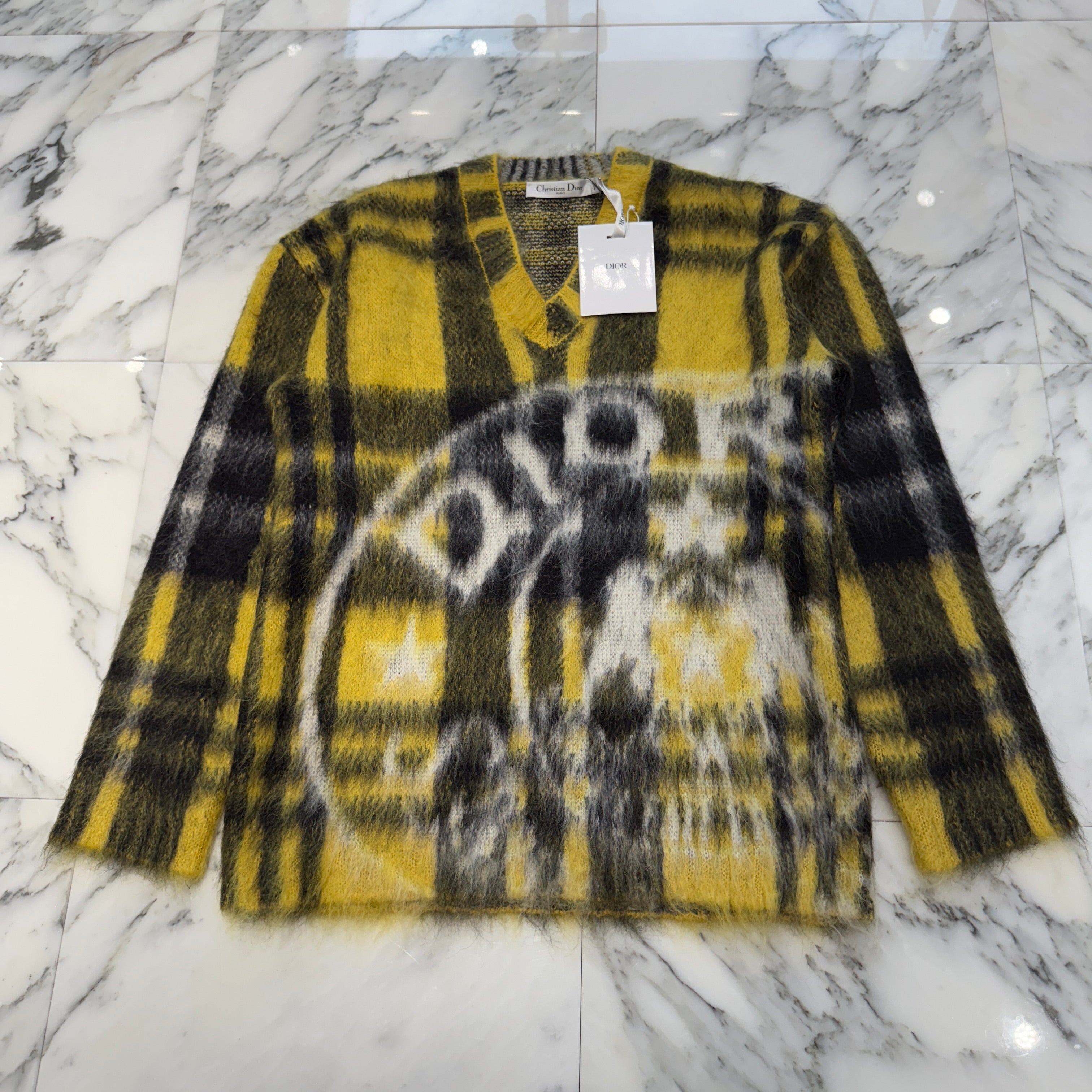 DIOR Christian Dior 2022AW Mohair Wool Sweater 244S25AM401 Size 34 ディオール クリスチャンディオール モヘア ウール セーター サイズ34