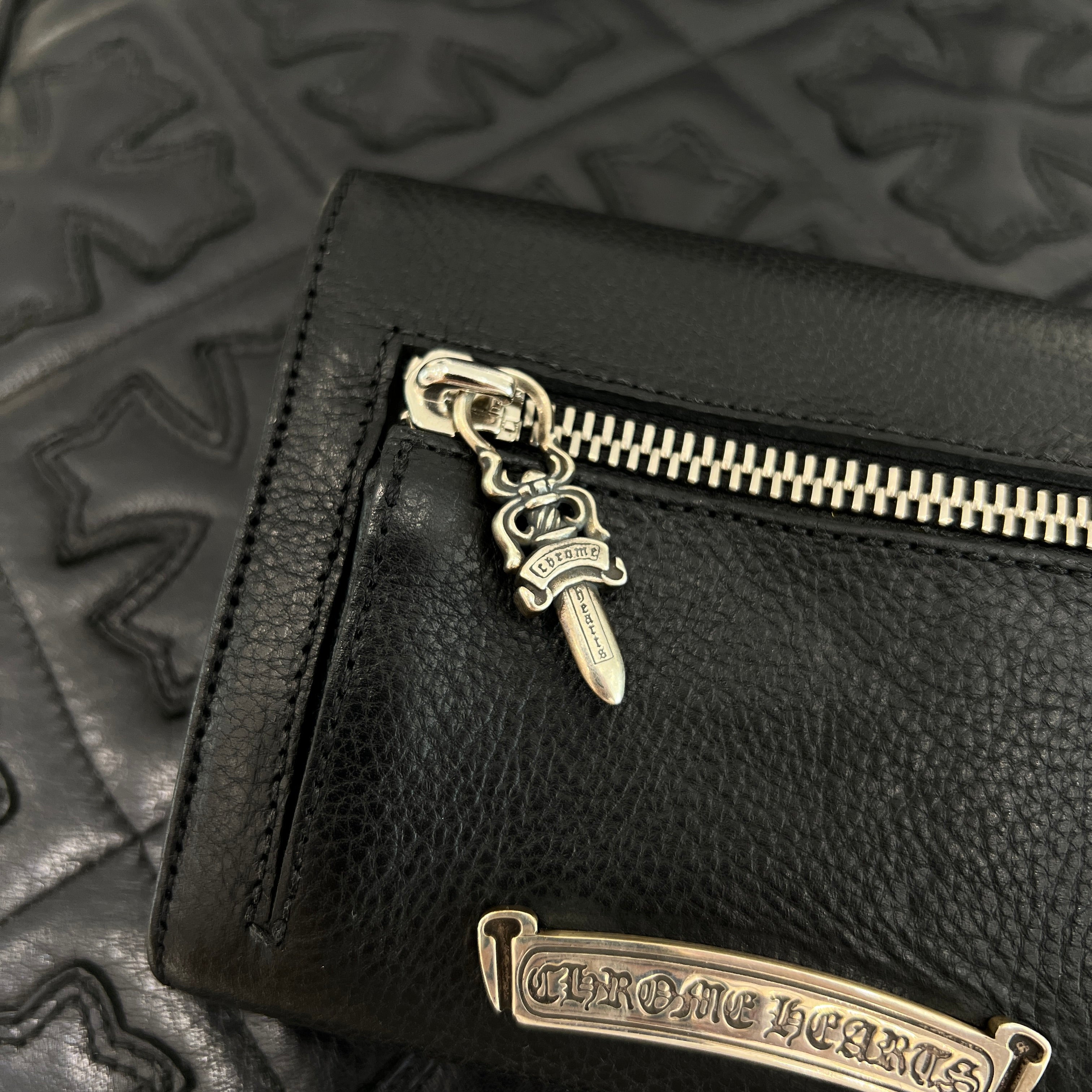 CHROME HEARTS Wave Mini Cross Ball Wallet クロムハーツ ウェーブ ミニ クロスボール ウォレット