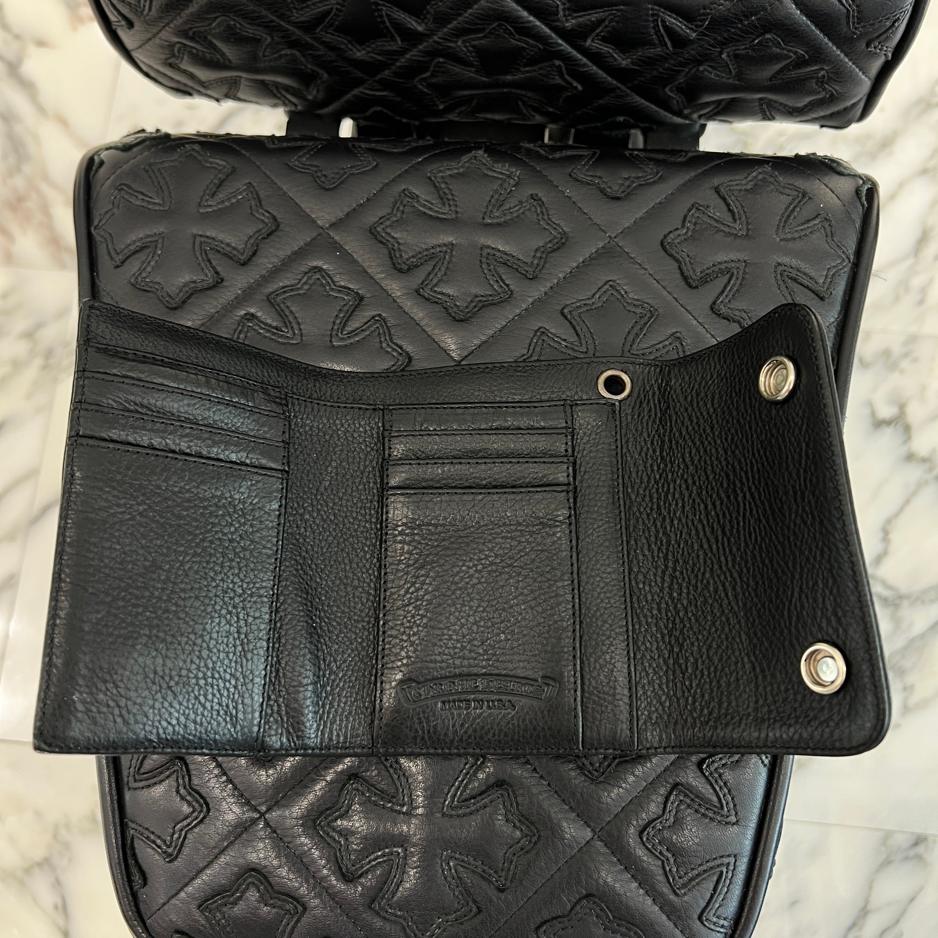 CHROME HEARTS Wave Mini Cross Ball Wallet クロムハーツ ウェーブ ミニ クロスボール ウォレット