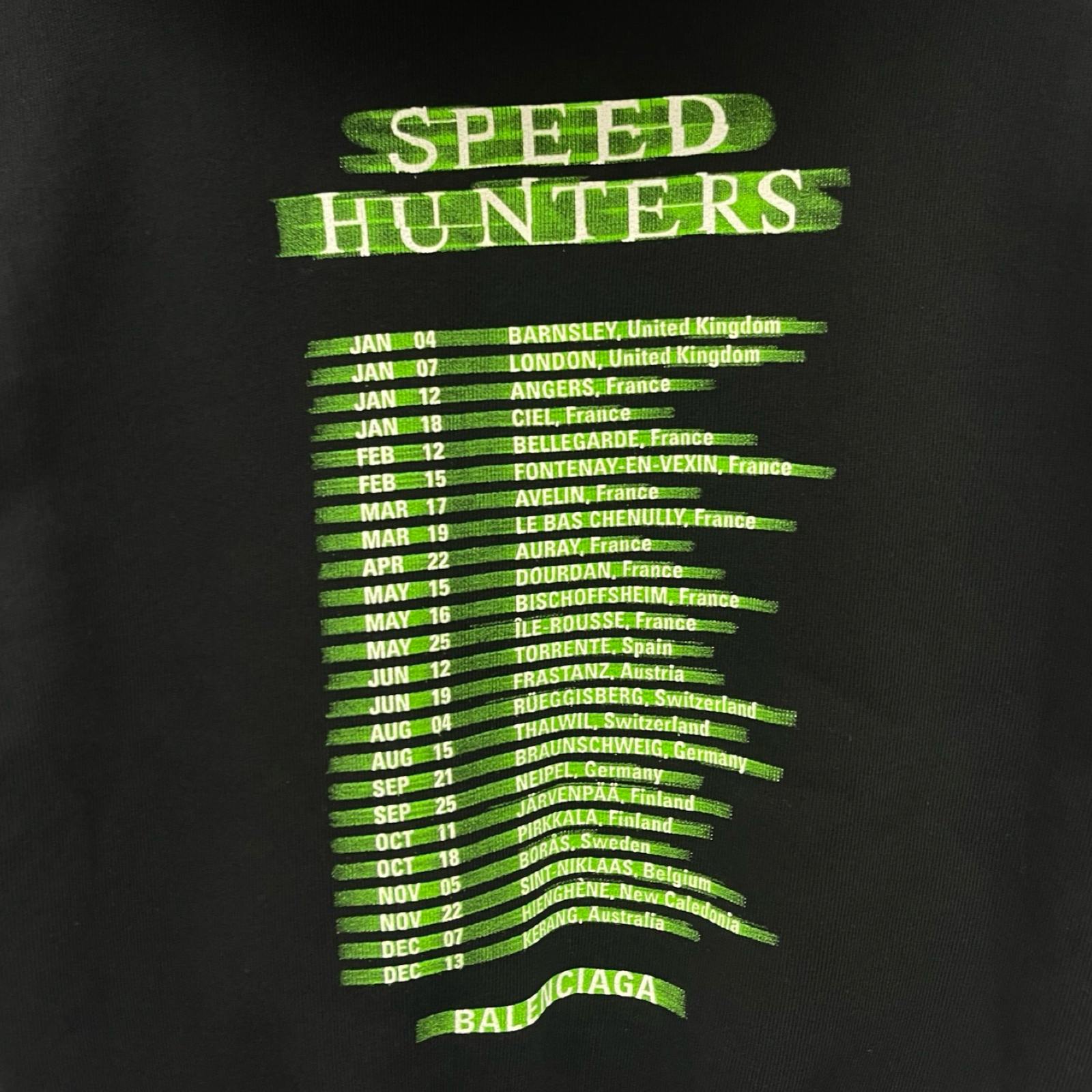 BALENCIAGA 2019SS Speed Hunters Zip Up Hoodie 556088 TDV15 Size L