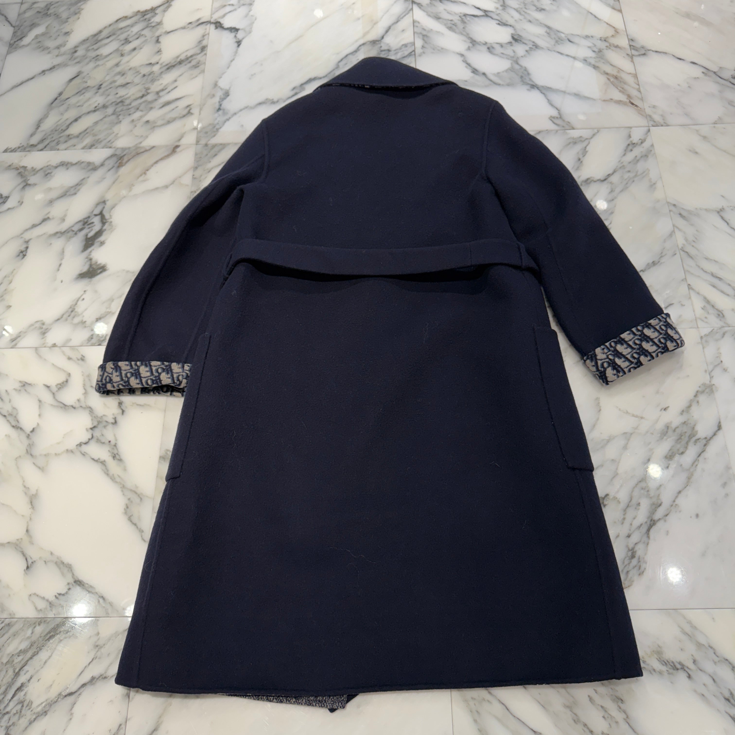 DIOR Christian Dior 2022AW Double Face Wool Long Coat 110M36A1375 Size 34 ディオール クリスチャンディオール ダブルフェイス ウール ロングコート サイズ34