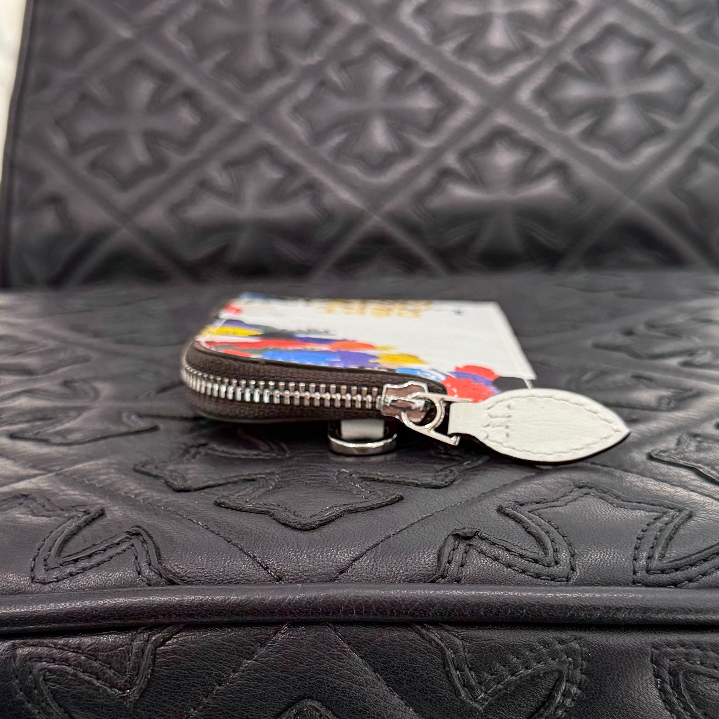 GALLERY DEPT. x LANVIN Printed Leather NECKLACE CARD HOLDER LM-SLWPN1-LFGD-E2100S1 ギャラリーデプト×ランバン プリントレザー ネックレス カードホルダー