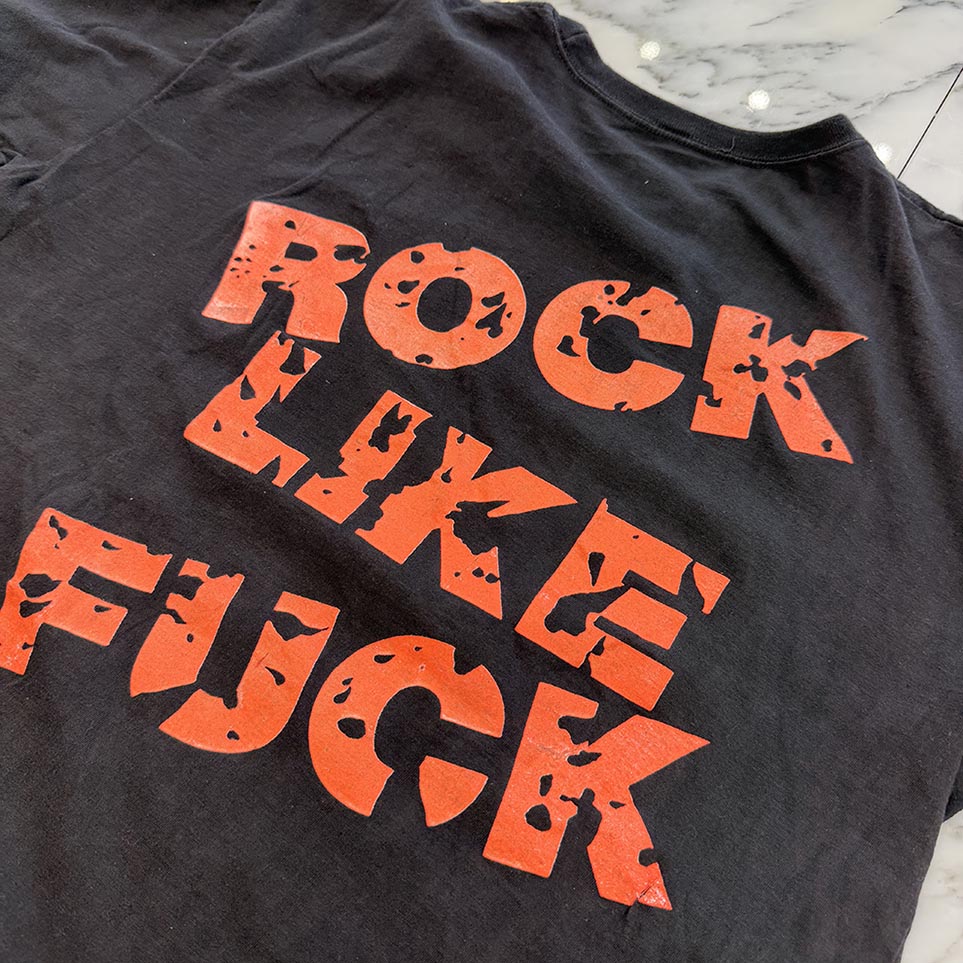 Vintage 80's Michael Monroe "Dead Jail or Rock n Roll" S/S Tee Size L 80's マイケル・モンロー "デッド・ジェイル オワ ロックンロール" Tシャツ サイズL