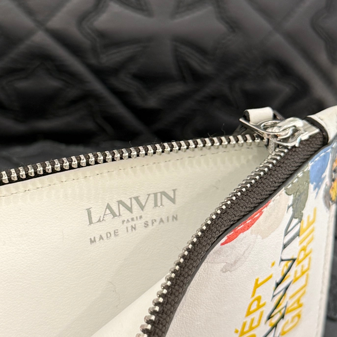 GALLERY DEPT. x LANVIN Printed Leather NECKLACE CARD HOLDER LM-SLWPN1-LFGD-E2100S1 ギャラリーデプト×ランバン プリントレザー ネックレス カードホルダー