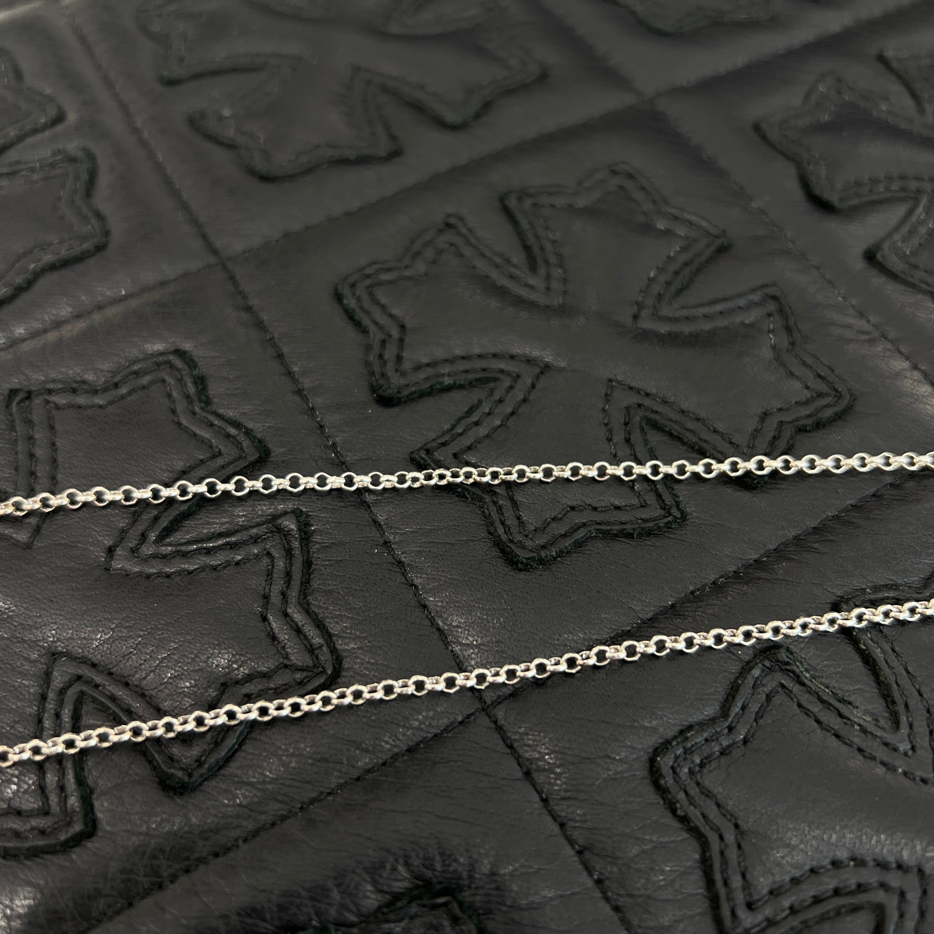 CHROME HEARTS Safety Pin Pendant Top Roll Chain Necklace Size 16 Inch クロムハーツ セーフティピン ペンダントトップ ロールチェーン ネックレス サイズ16インチ