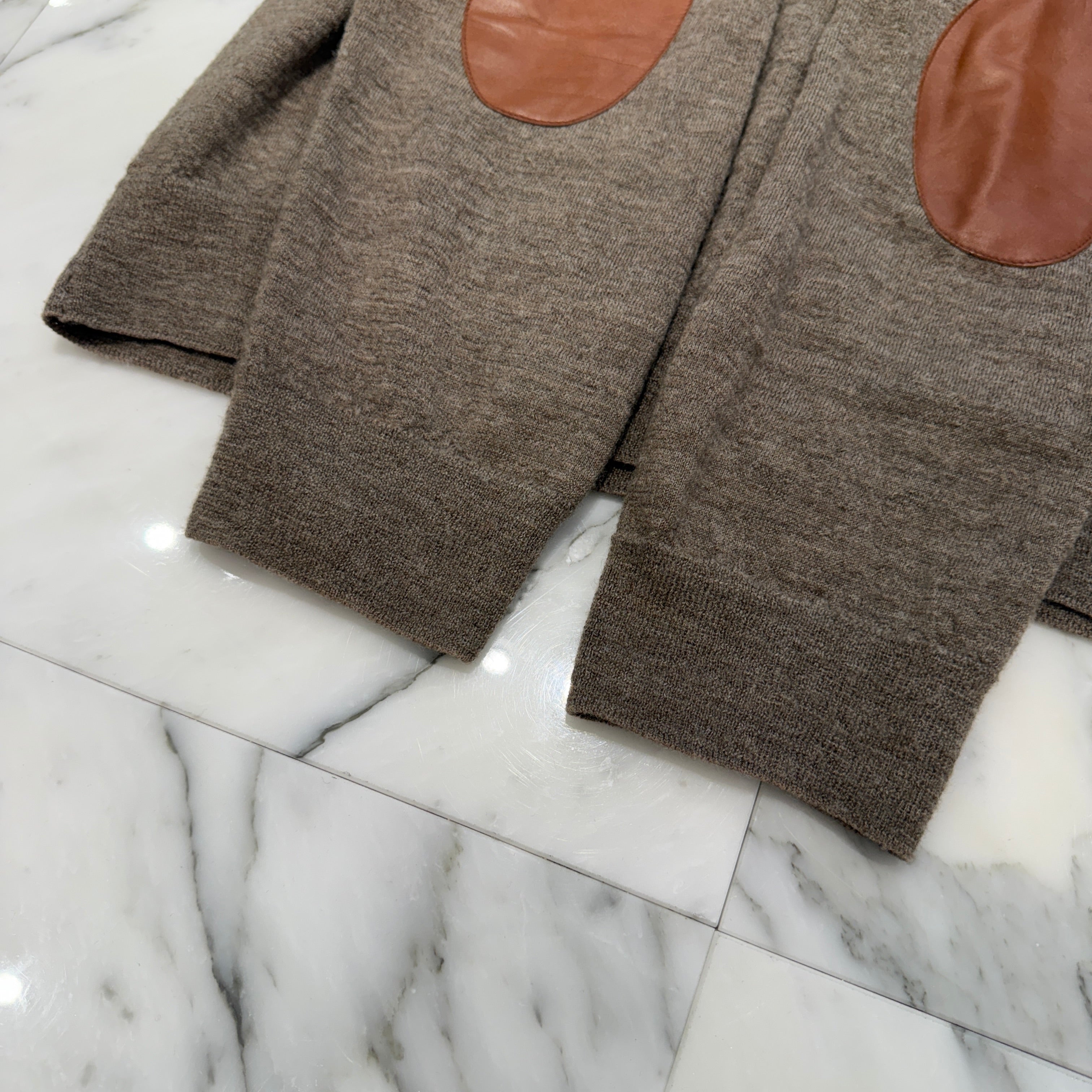 Maison Margiela 2024AW Elbow Patch Wool Knit Cardigan S50HP0012 M13062 Size XL メゾンマルジェラ エルボーパッチ ウールニット カーディガン サイズXL