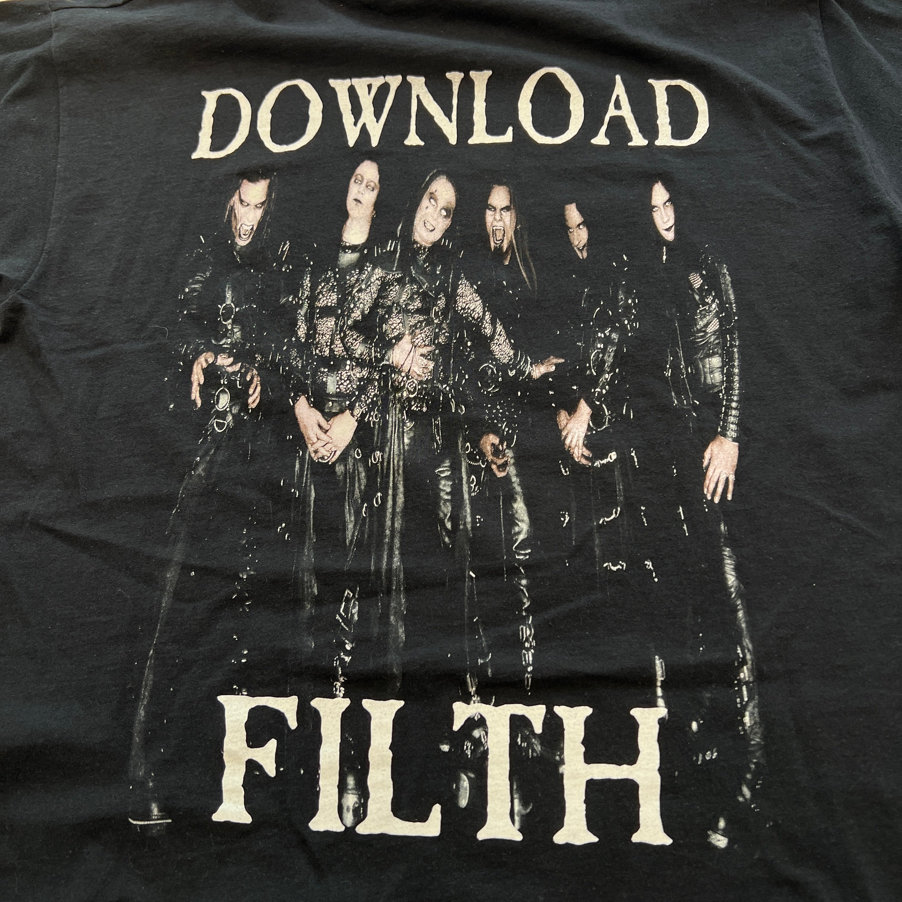 Vintage 00's Cradle Of Filth "Down Load Filth" FRUIT OF THE LOOM S/S Tee Size L 00's クレイドル・オブ・フィルス "ダウンロードフィルス" フルーツオブザルーム社製 Tシャツ サイズL
