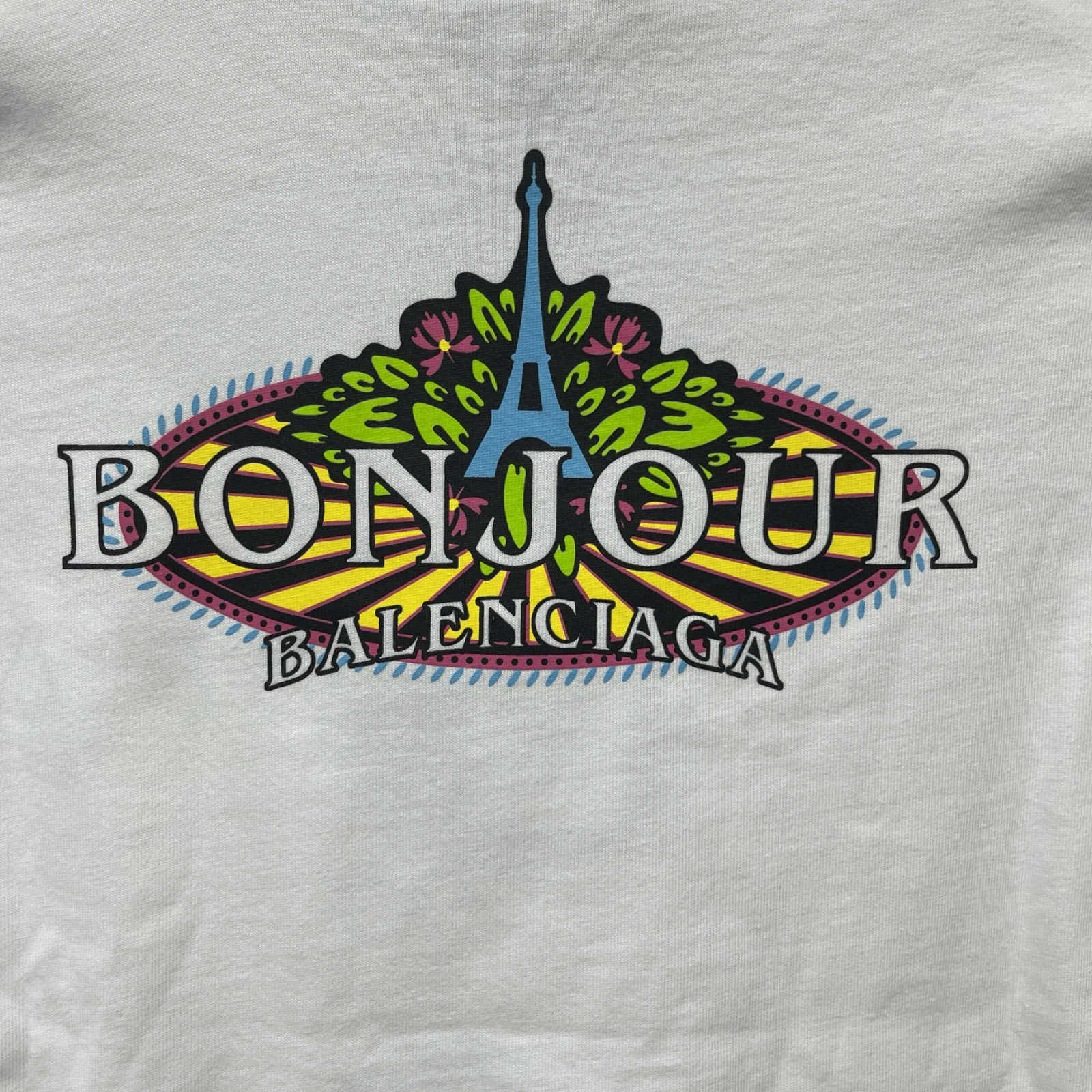 BALENCIAGA 2020SS Bonjour Fit Tee WLO 578113 Size XS