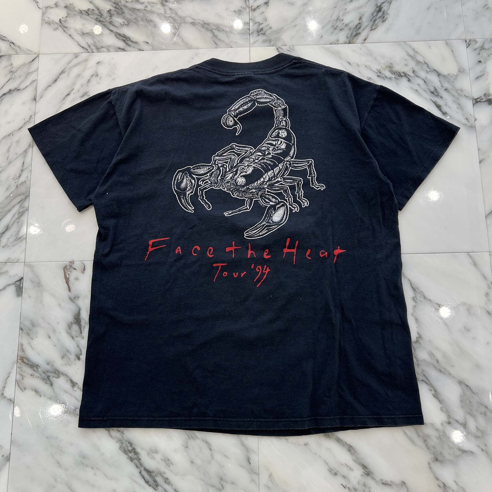 Vintage 90's Scorpions "Face The Heat Tour 94" GEM S/S Tee Size L 90's スコーピオンズ "フェイス・ザ・ヒート・ツアー 94" GEM社製 Tシャツ サイズL
