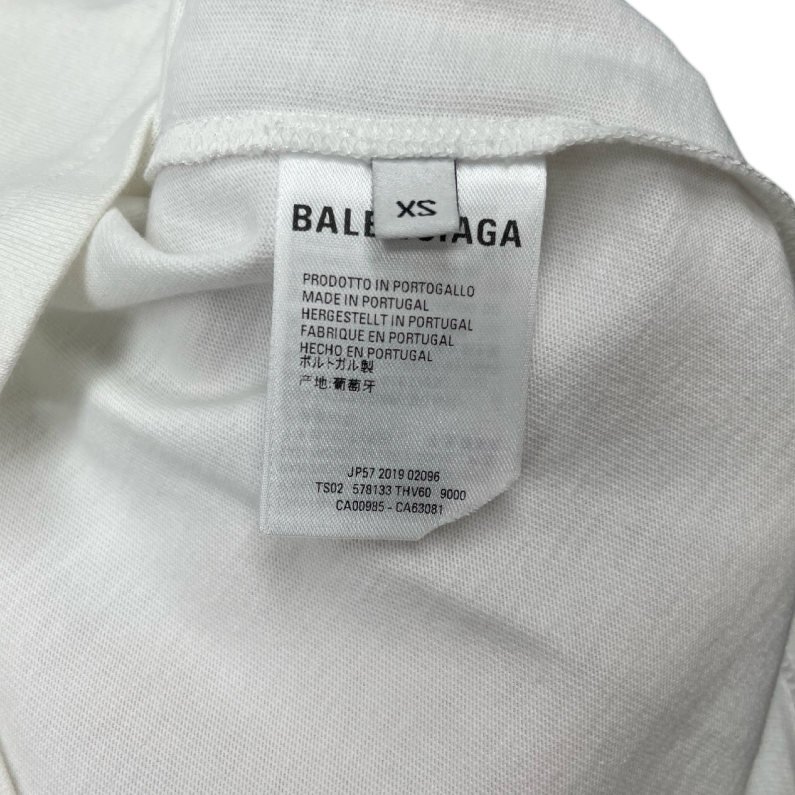 BALENCIAGA 2020SS Bonjour Fit Tee WLO 578113 Size XS